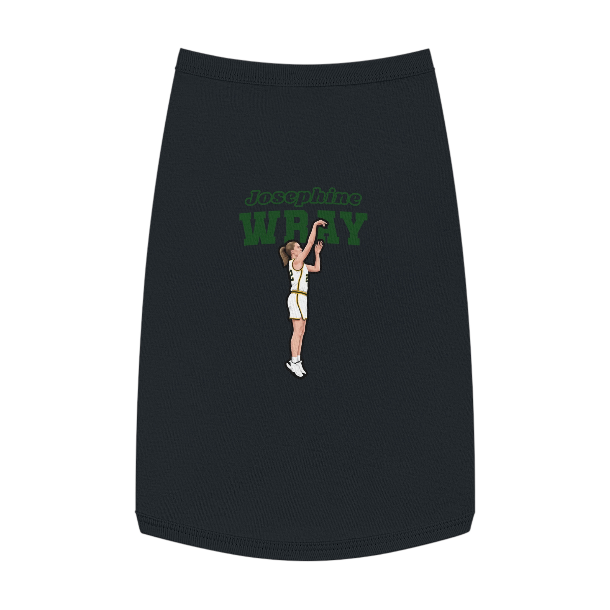 Pet Tank Top — character_name_arch in Black