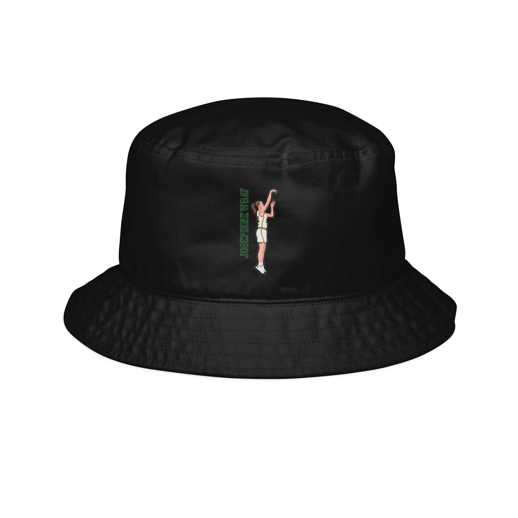 Bucket Hat — character_name_vertical in Black