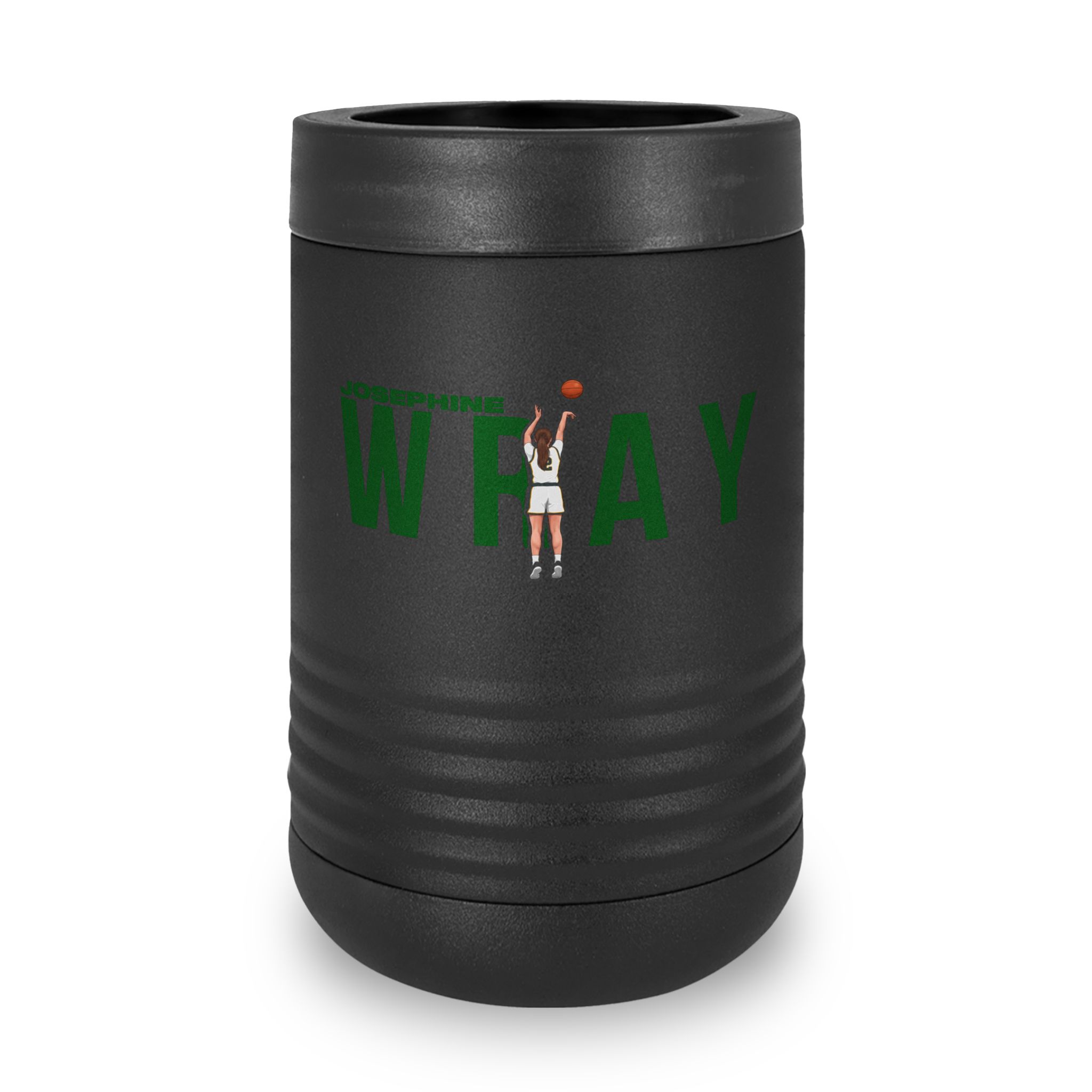 Stainless Can Cooler — character_player_name in Black
