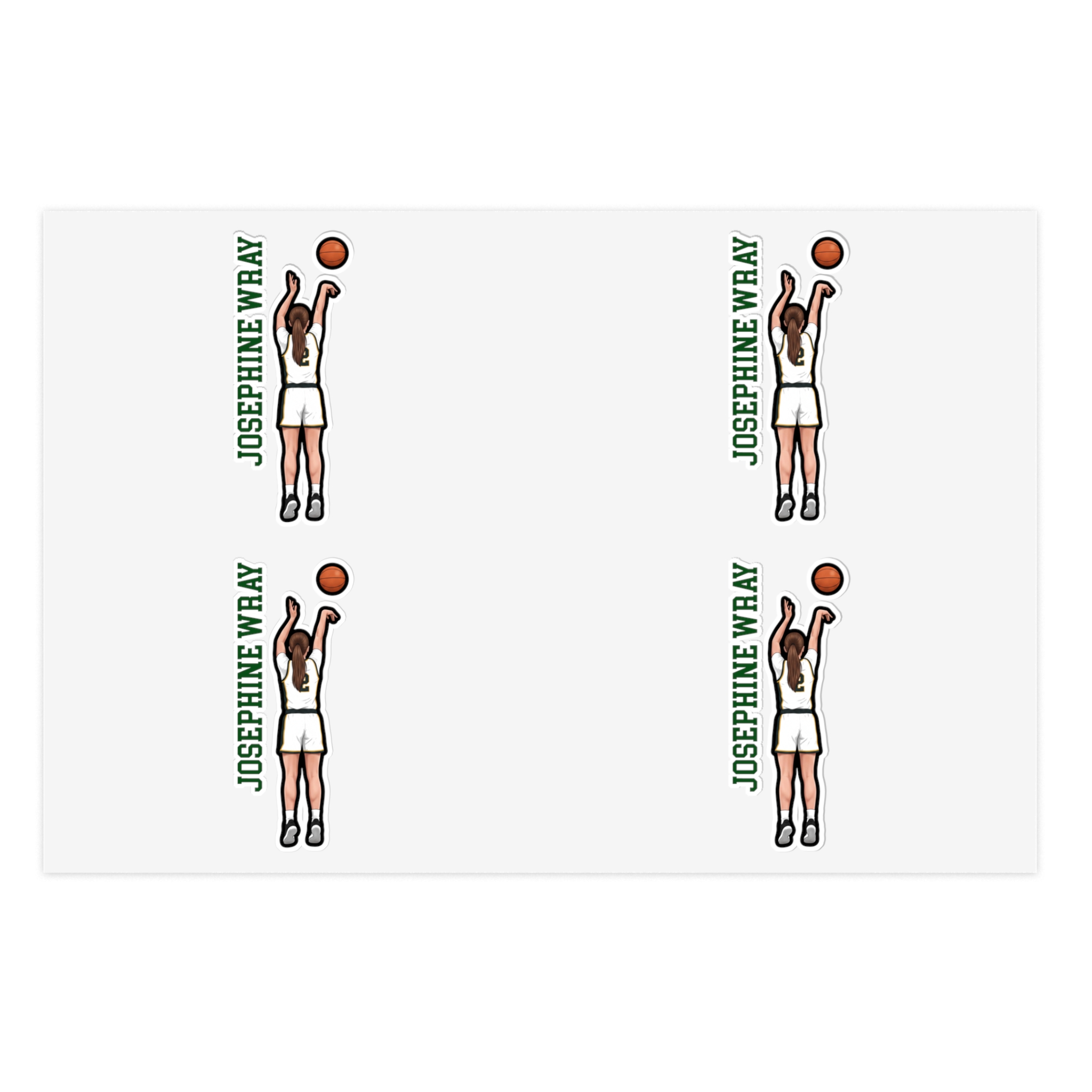 Sticker Sheet — character_name_vertical in Classic