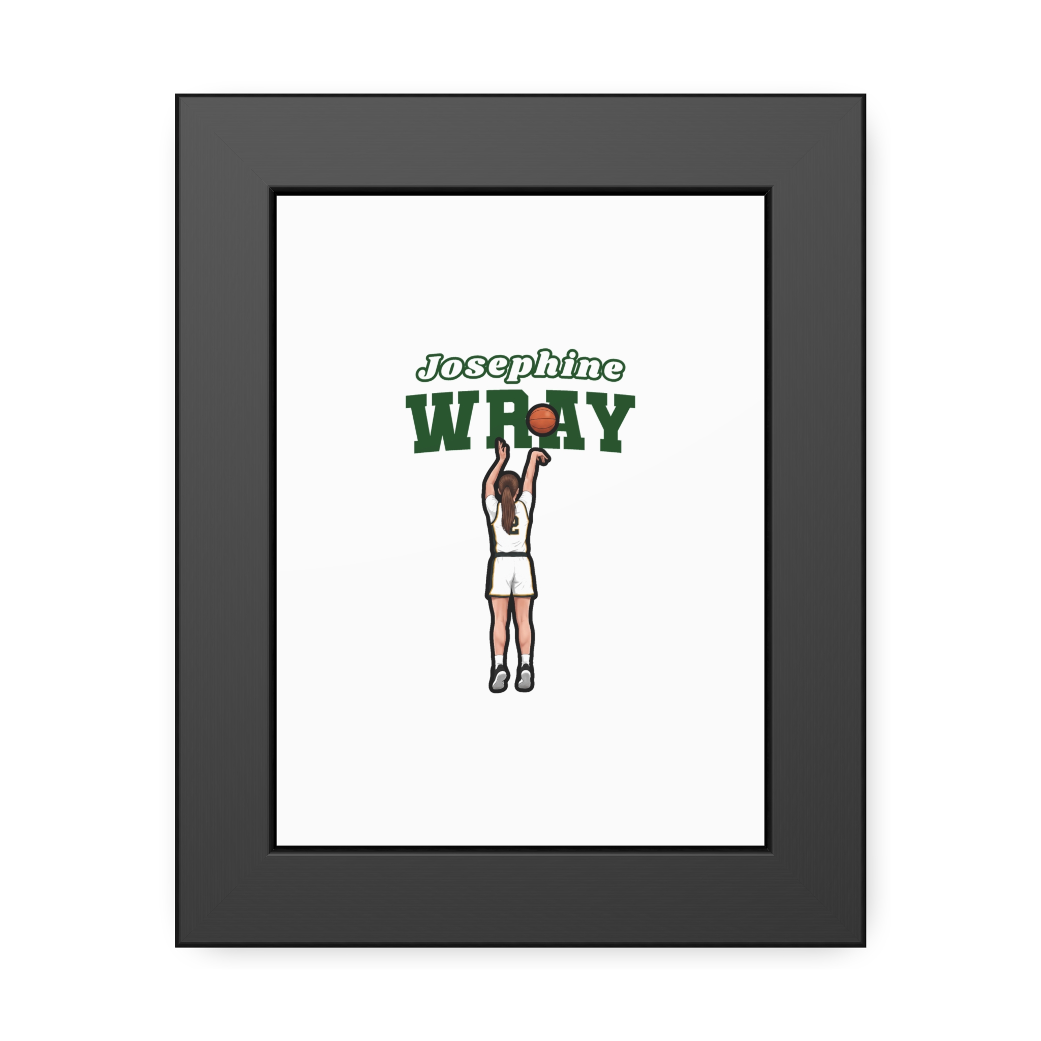 Framed Poster — character_name_arch in Black