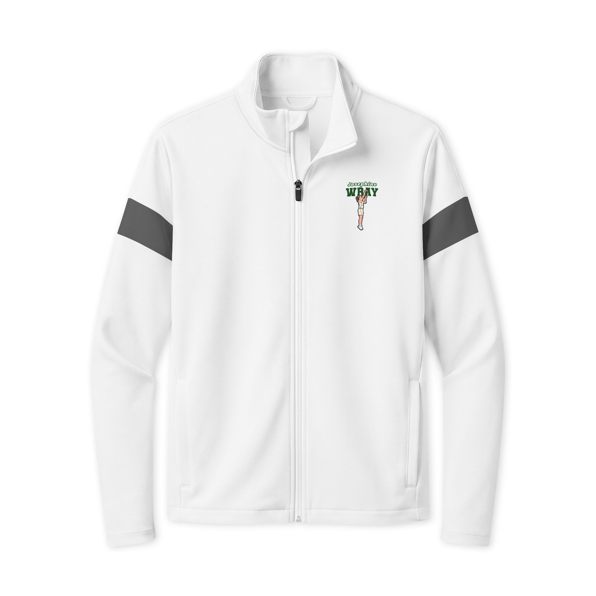 Travel Full-Zip Jacket — character_name_arch in White/ Iron Grey