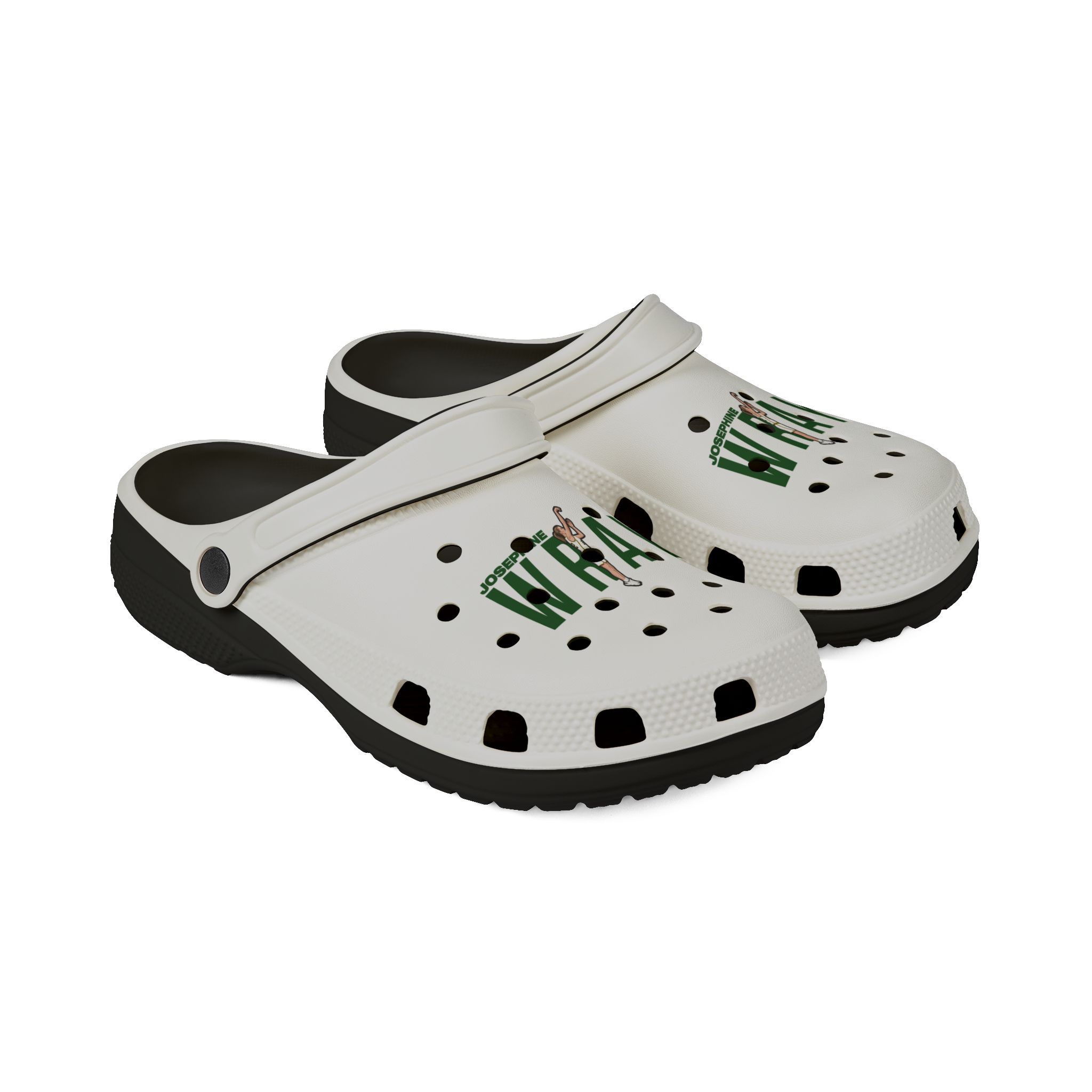 Rubber Clogs — character_player_name in Black