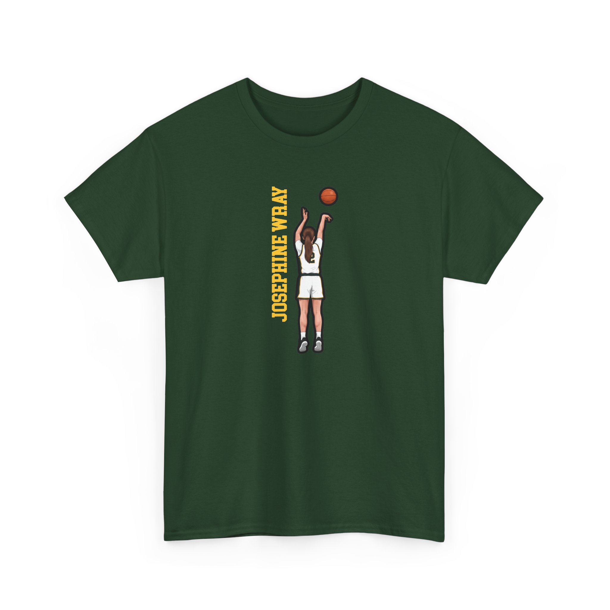 Tee — character_name_vertical in Green