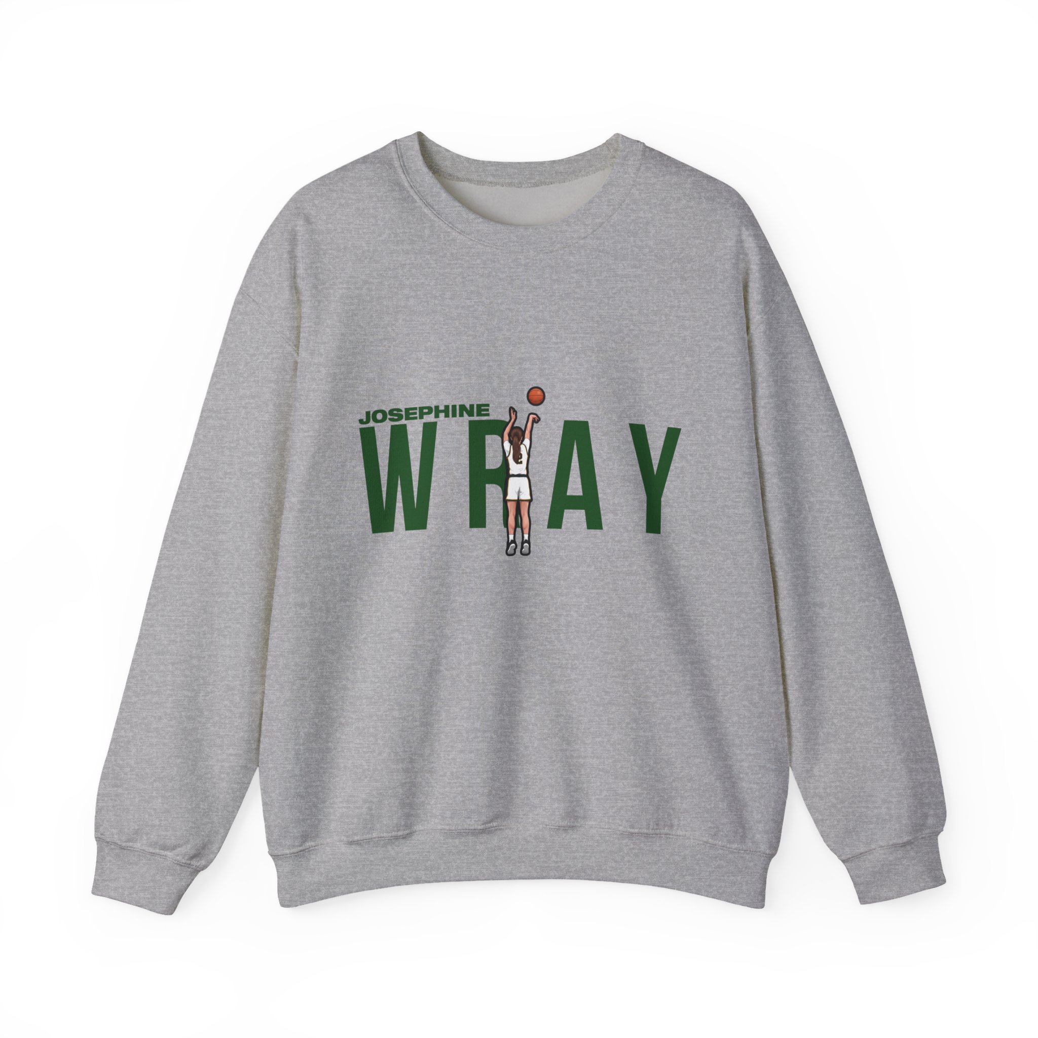 Crewneck Sweatshirt — character_player_name in Grey