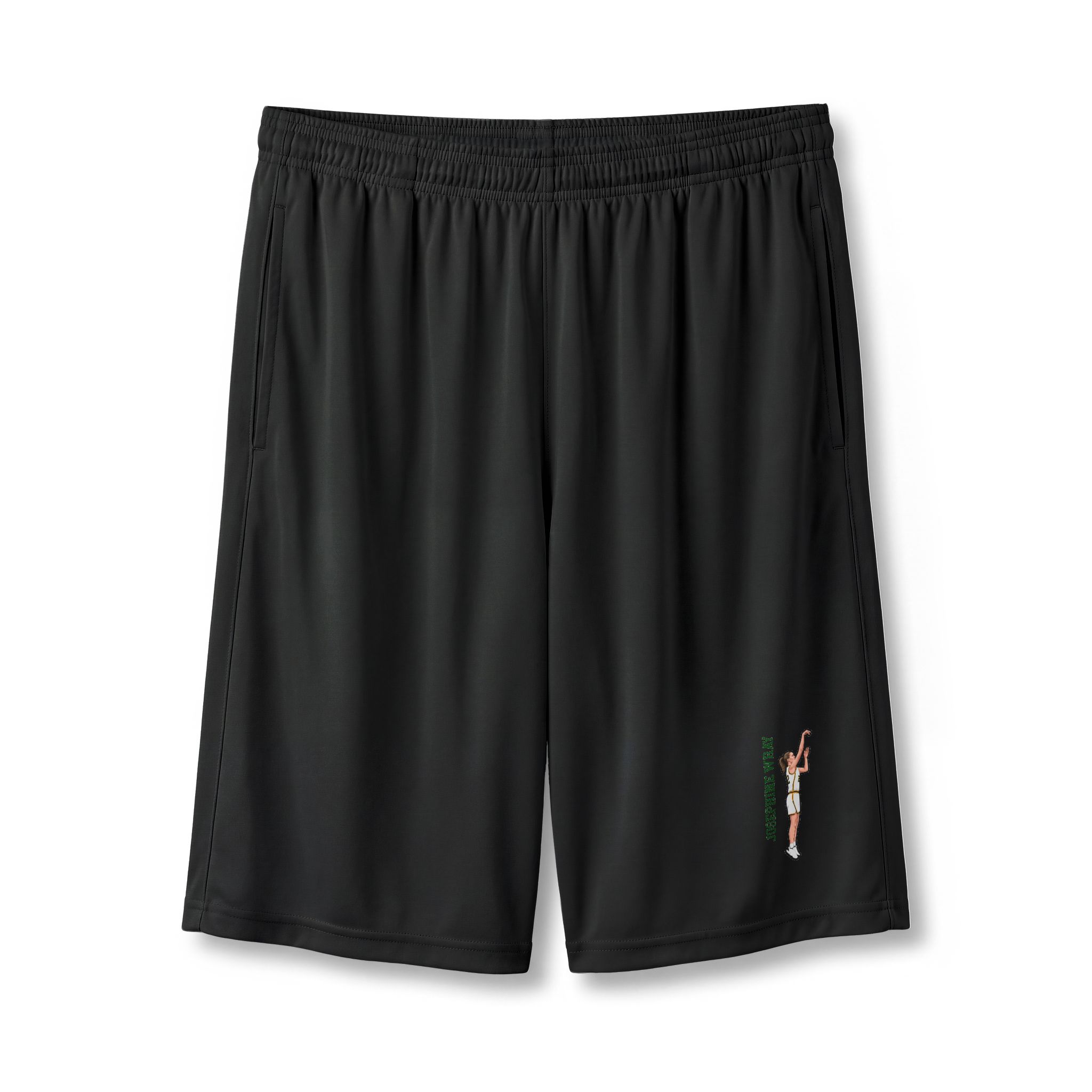 Shorts — character_name_vertical in Black