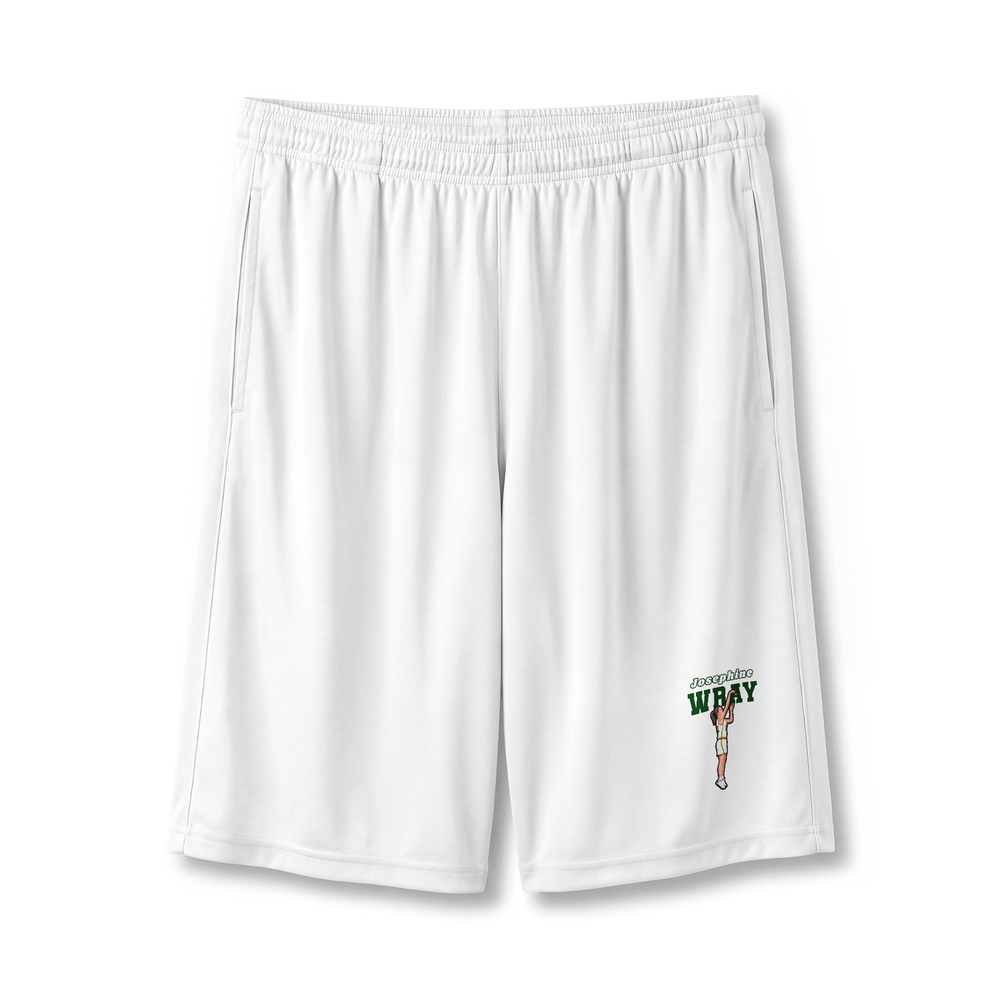 Shorts — character_name_arch in White