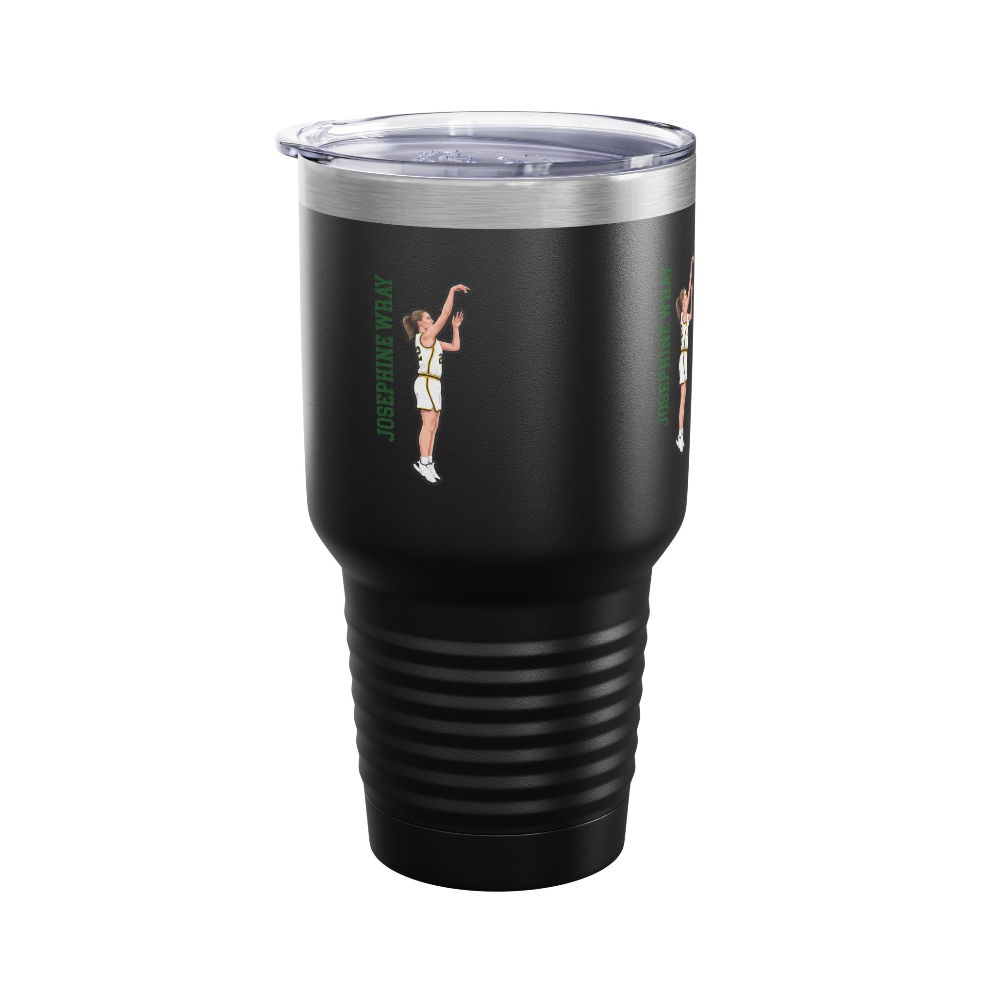30oz Tumbler — character_name_vertical in Black
