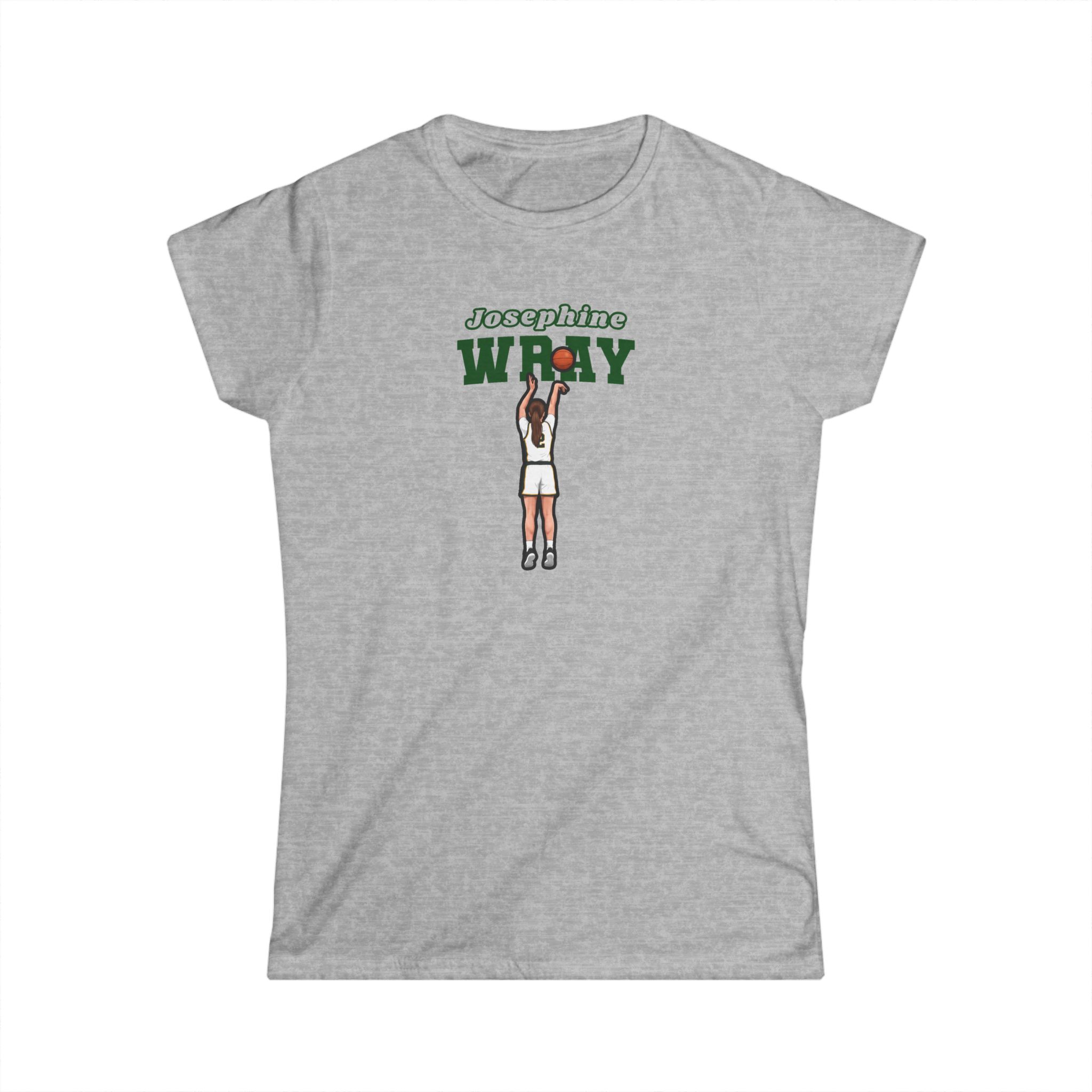 Women's Softstyle Tee — character_name_arch in Grey