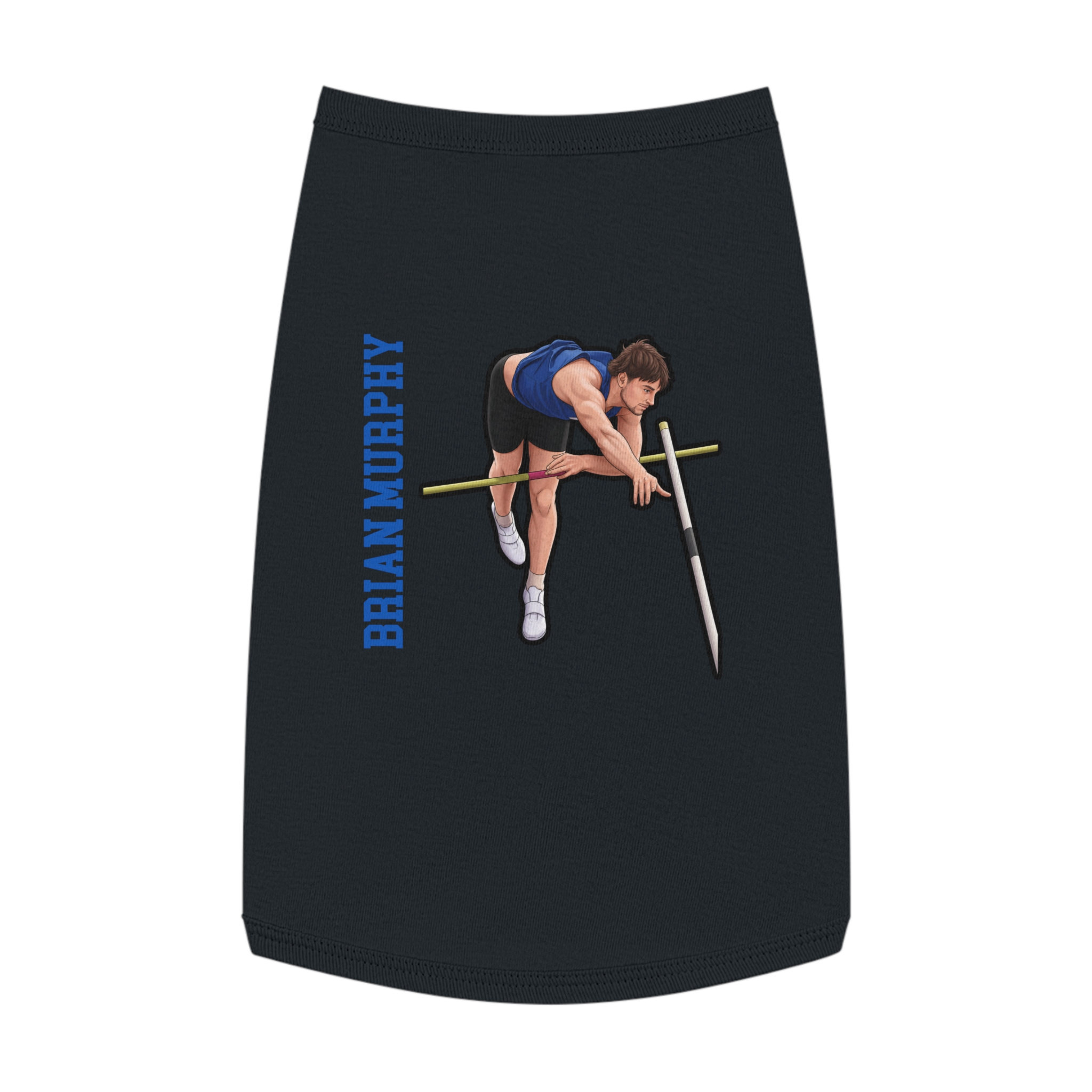 Pet Tank Top — character_name_vertical in White