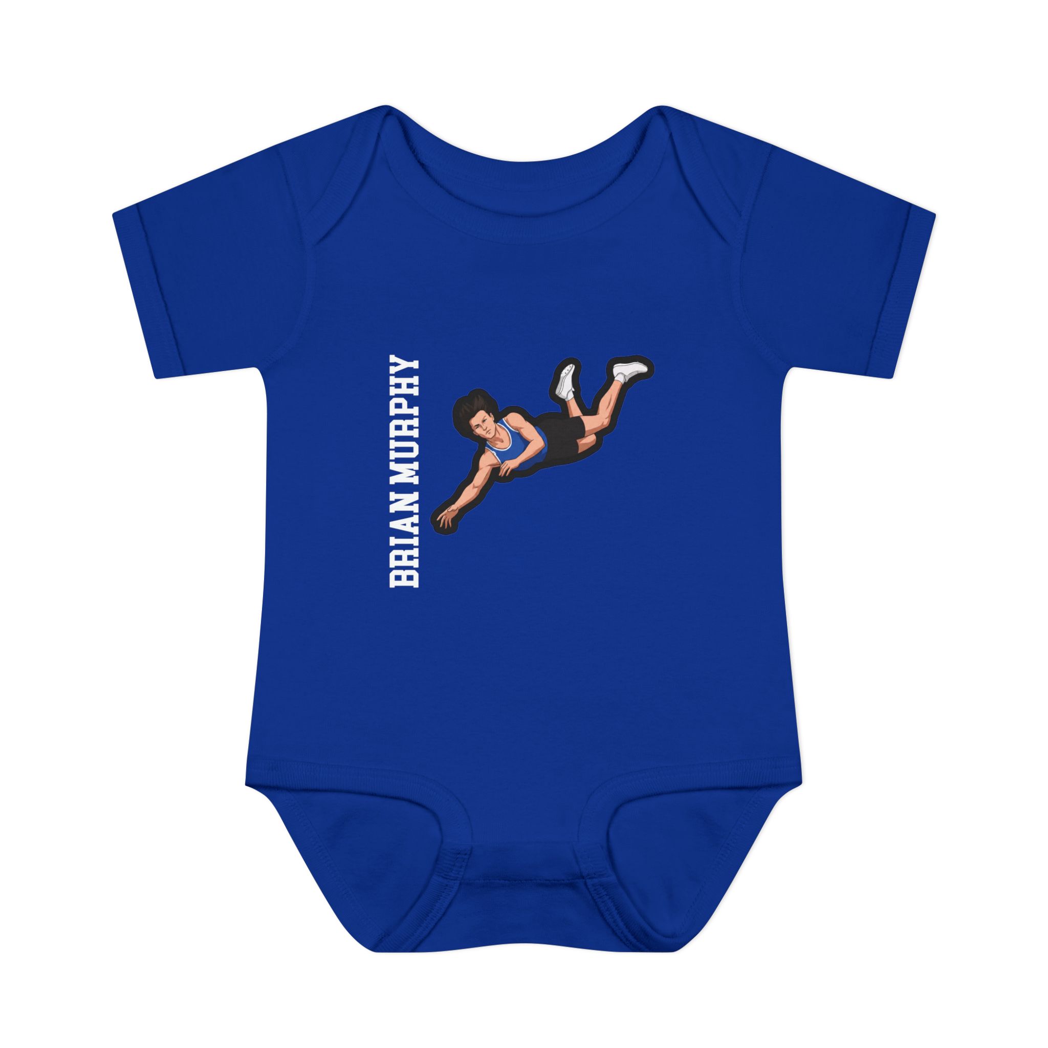 Baby Onesie — character_name_vertical in Royal