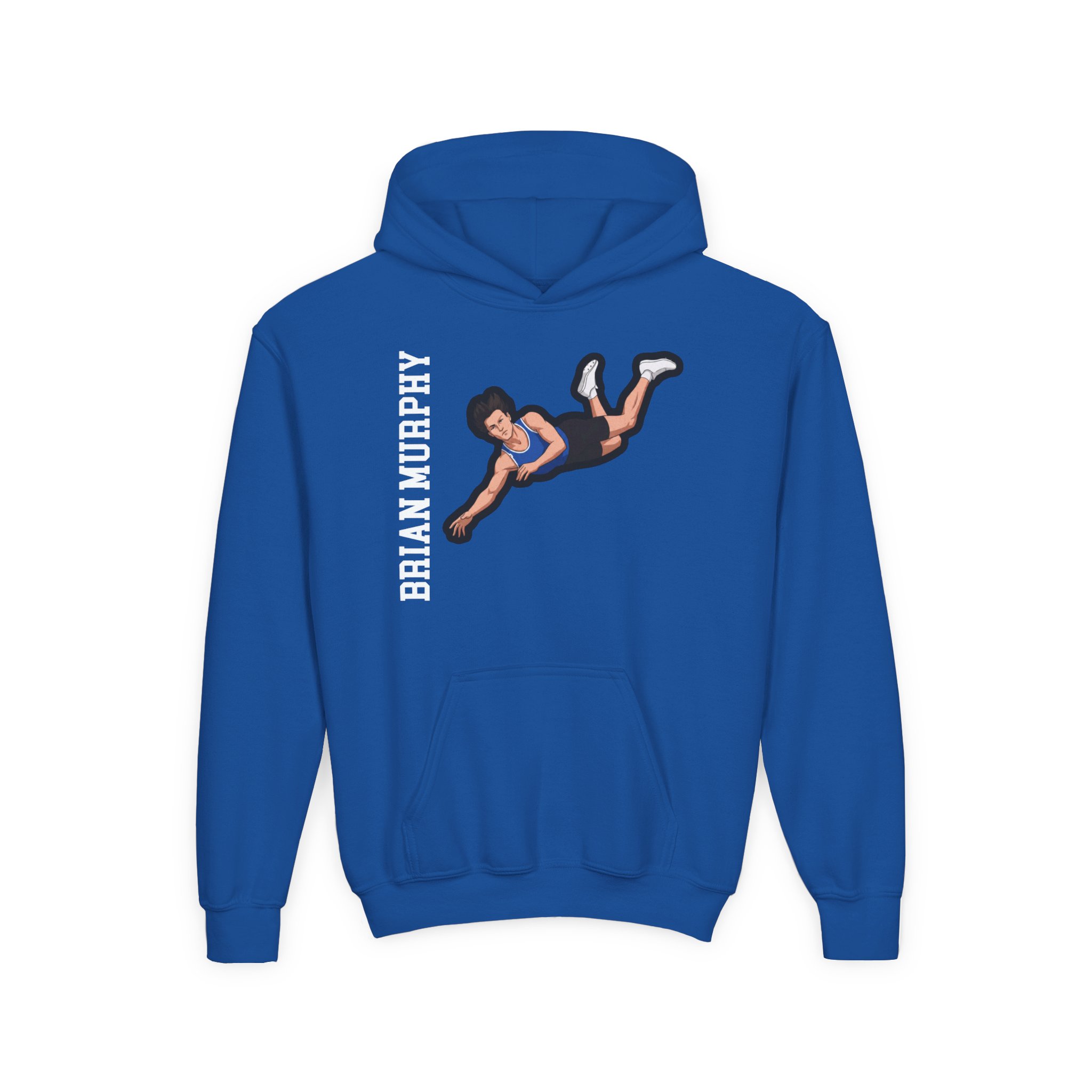 Youth Hoodie — character_name_vertical in Royal