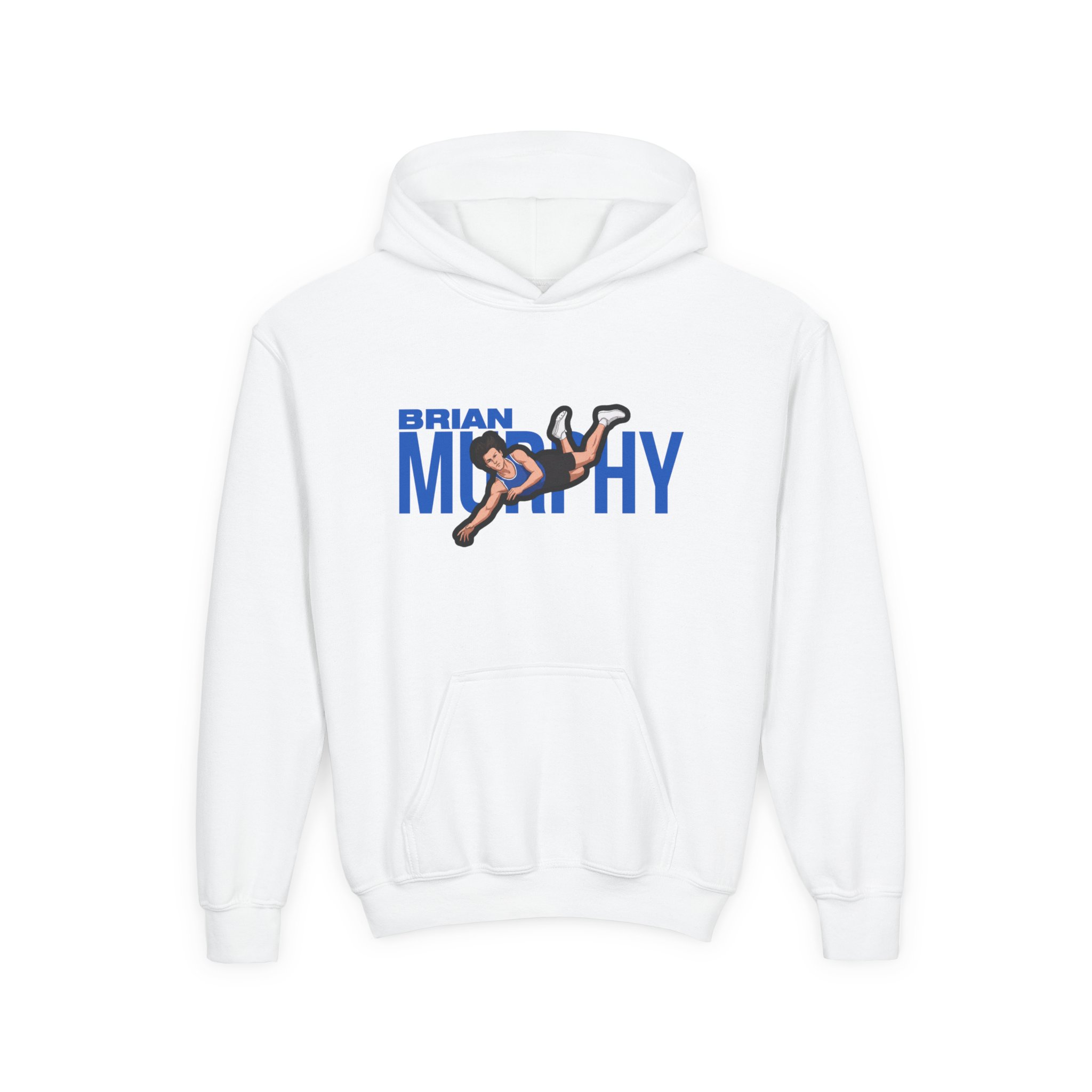 Youth Hoodie — character_player_name in White