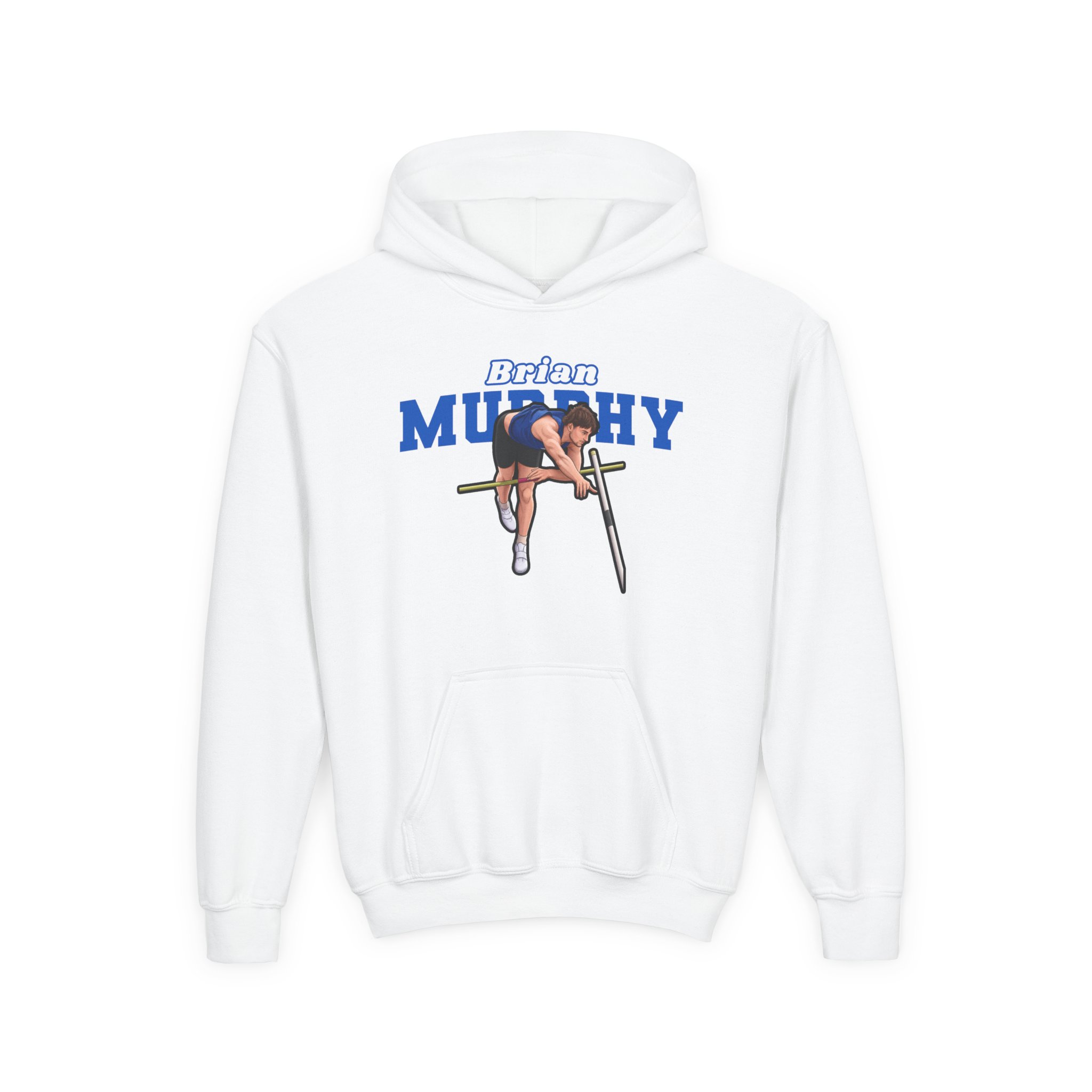 Youth Hoodie — character_name_arch in White