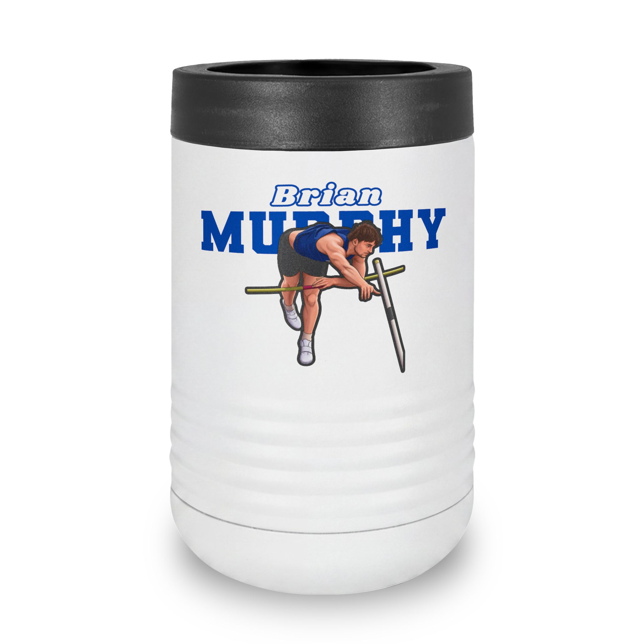 Stainless Can Cooler — character_name_arch in White