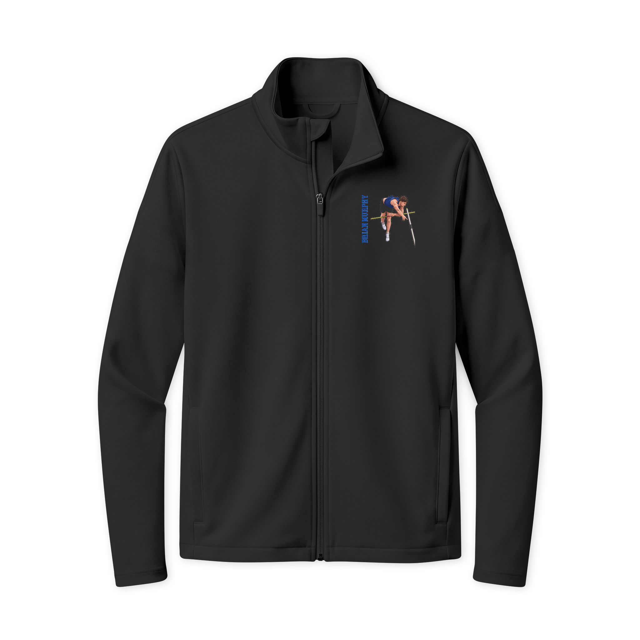 Travel Full-Zip Jacket — character_name_vertical in Black/ Black