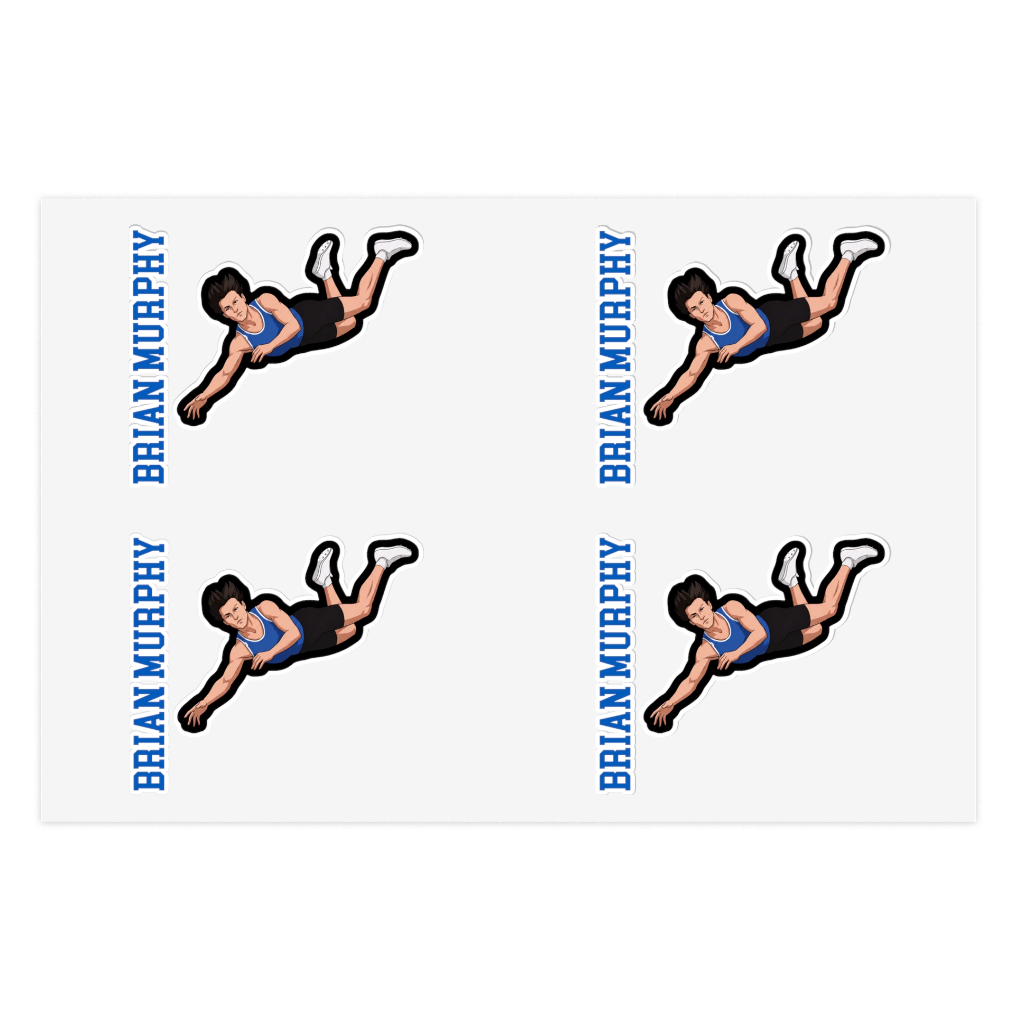 Sticker Sheet — character_name_vertical in Classic
