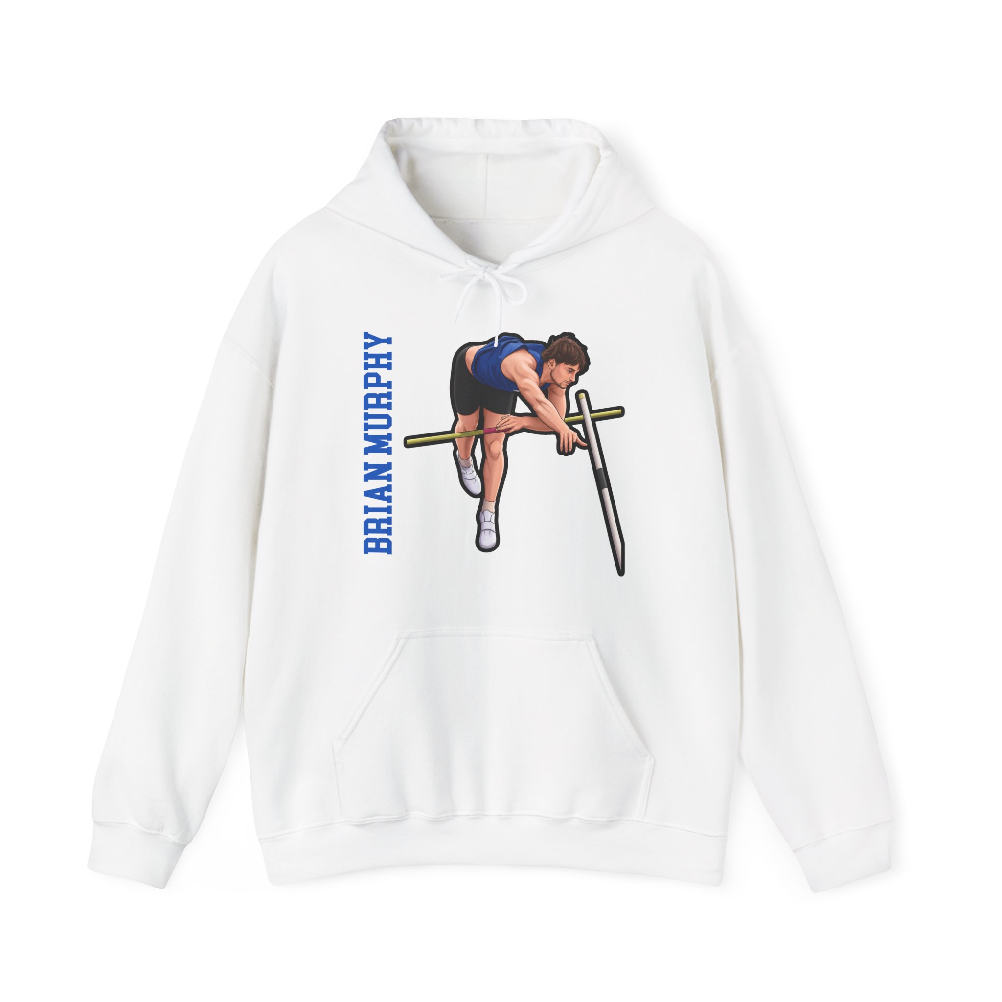 Hoodie — character_name_vertical in White