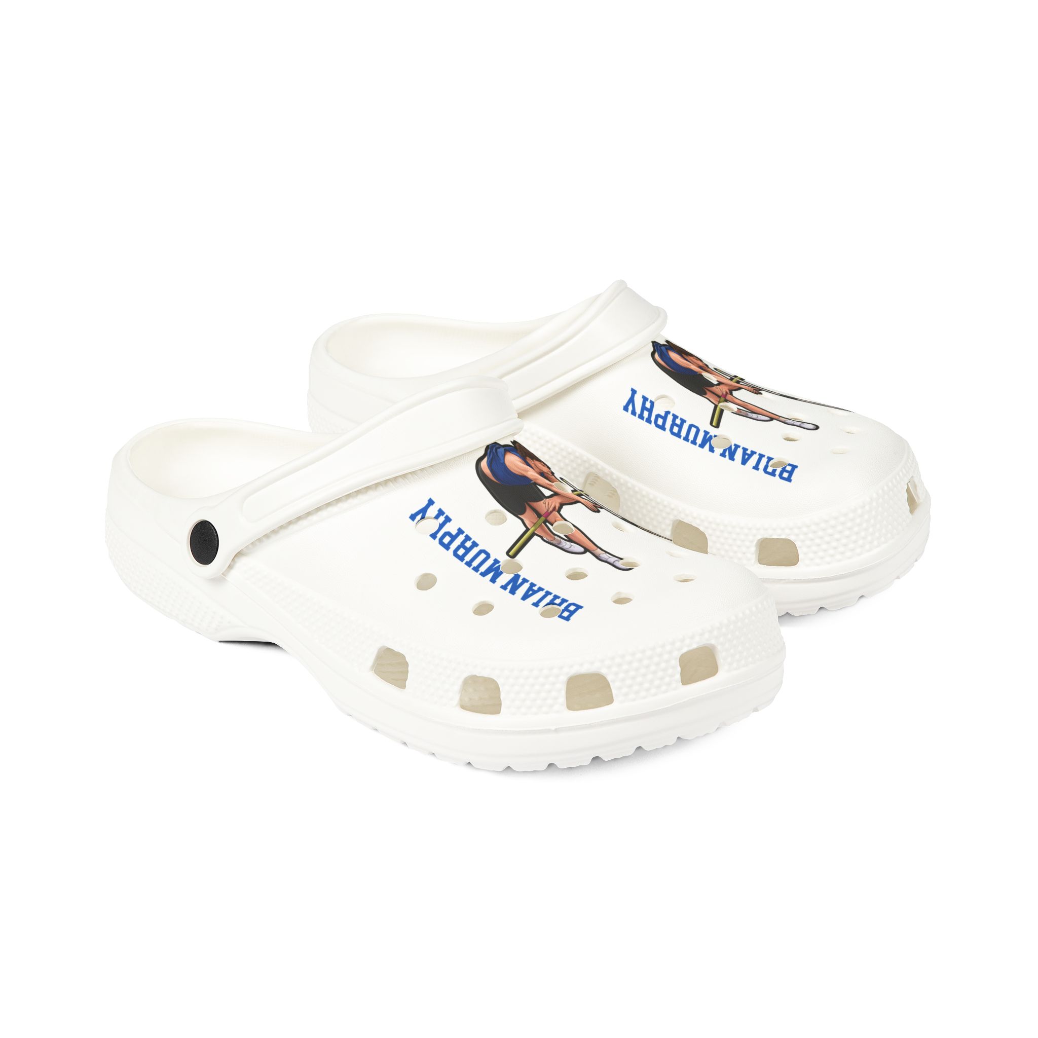 Rubber Clogs — character_name_vertical in White
