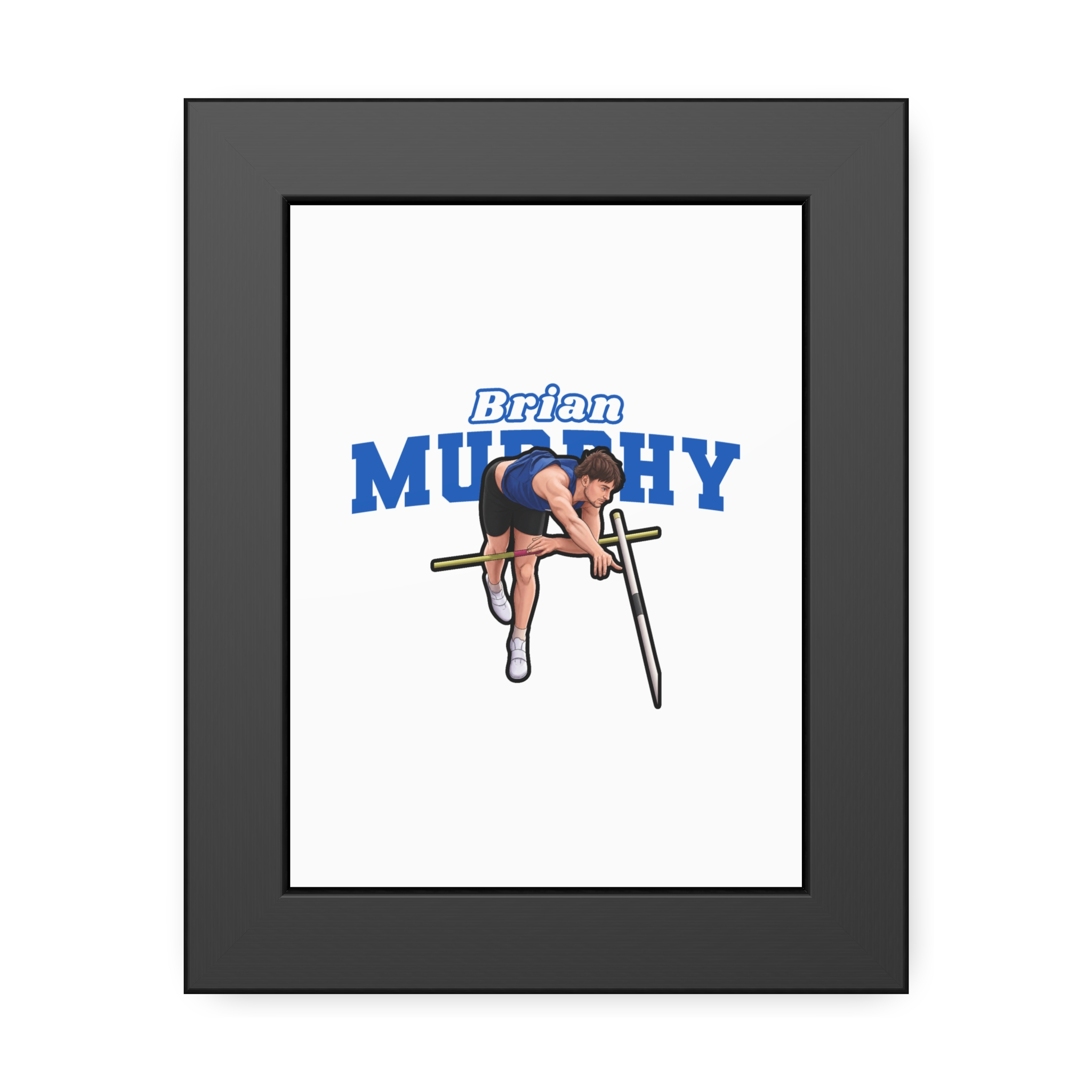 Framed Poster — character_name_arch in Black