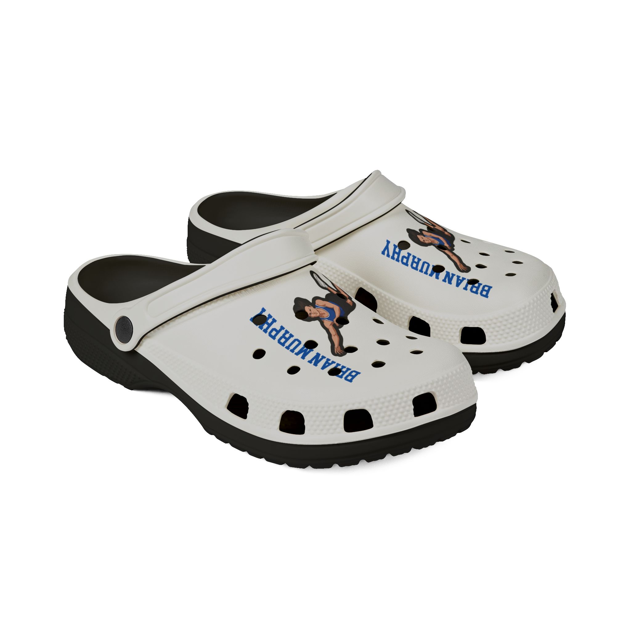 Rubber Clogs — character_name_vertical in Black
