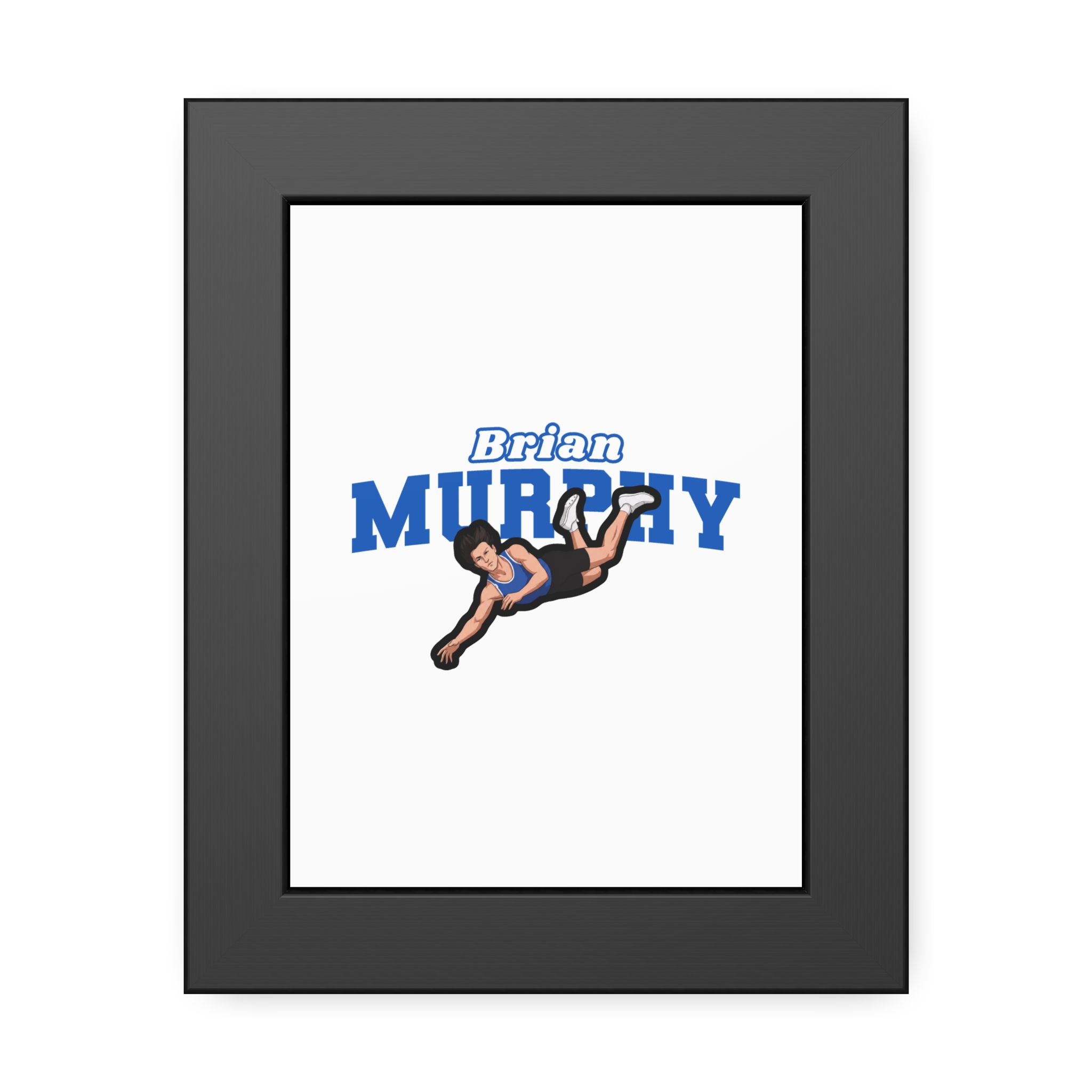 Framed Poster — character_name_arch in Black