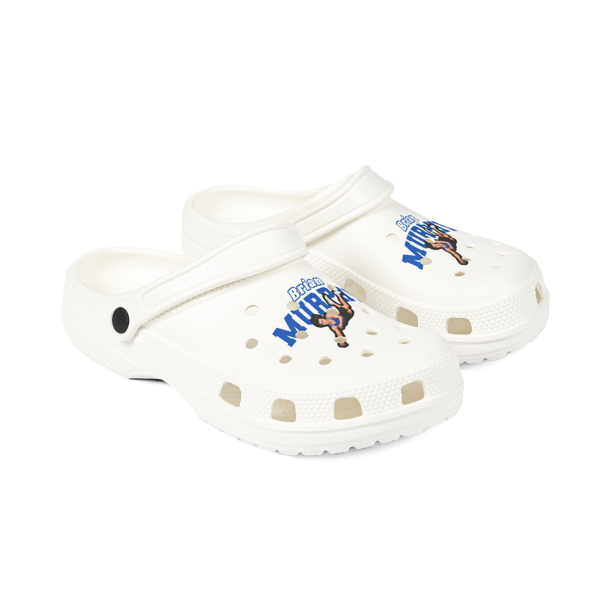 Rubber Clogs — character_name_arch in White