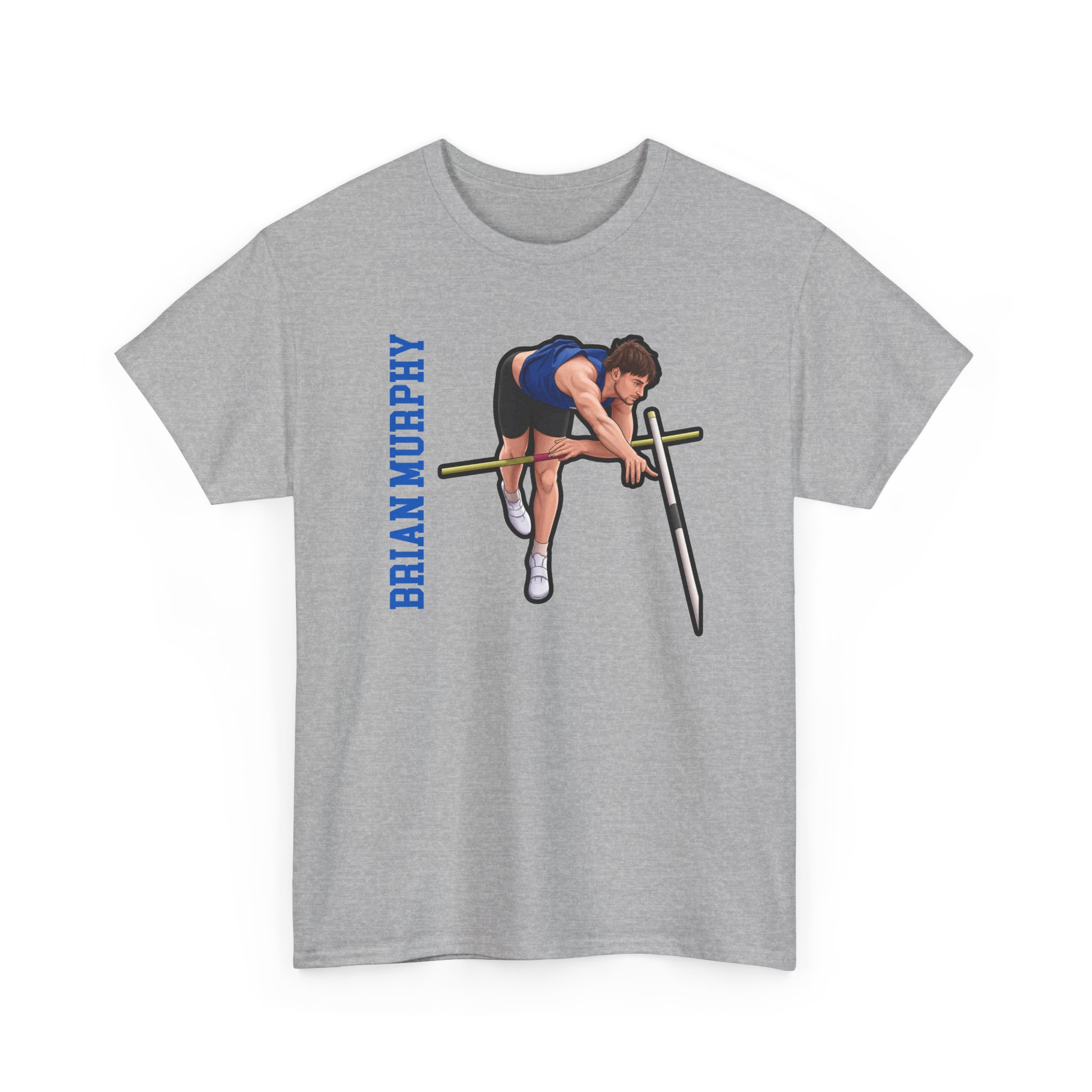Tee — character_name_vertical in Grey