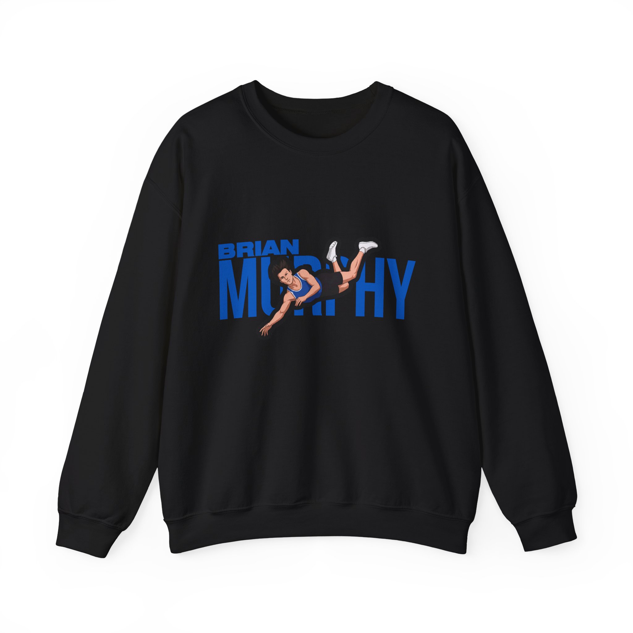 Crewneck Sweatshirt — character_player_name in Black