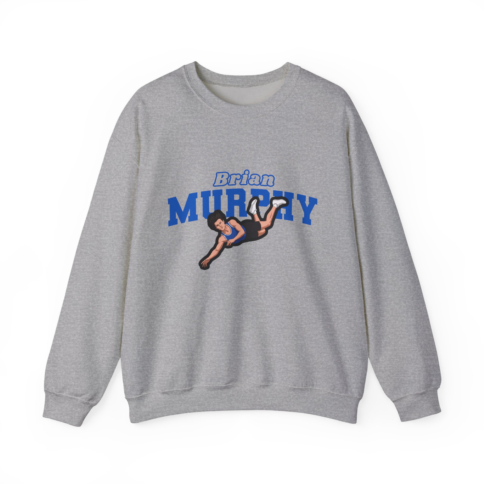 Crewneck Sweatshirt — character_name_arch in Grey