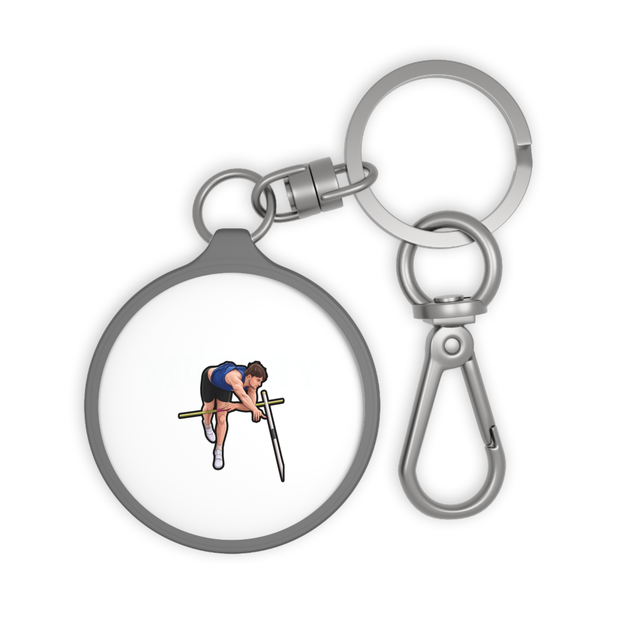 Keychain — character_name_arch in Grey