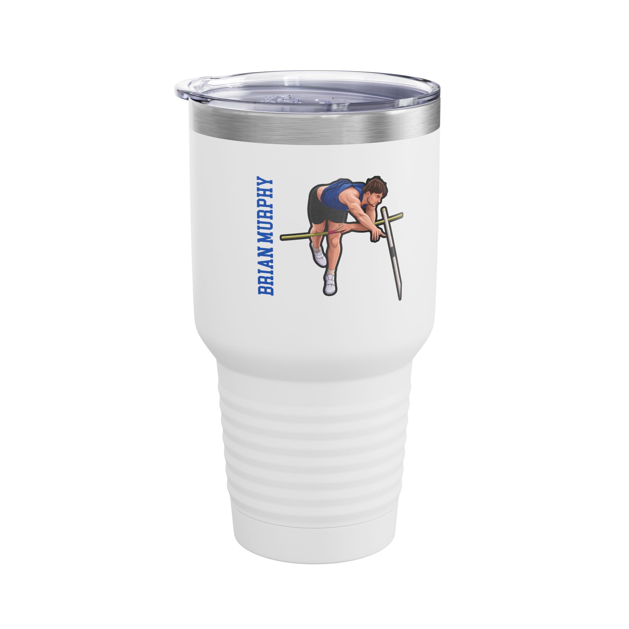 30oz Tumbler — character_name_vertical in White