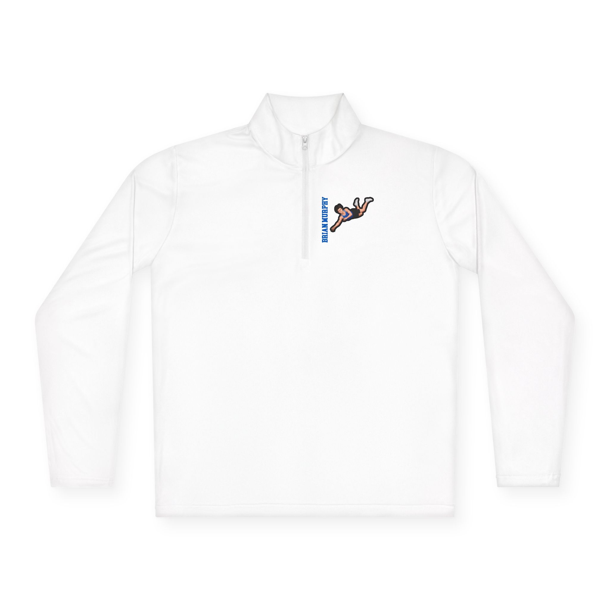 Q-Zip Pullover — character_name_vertical in White