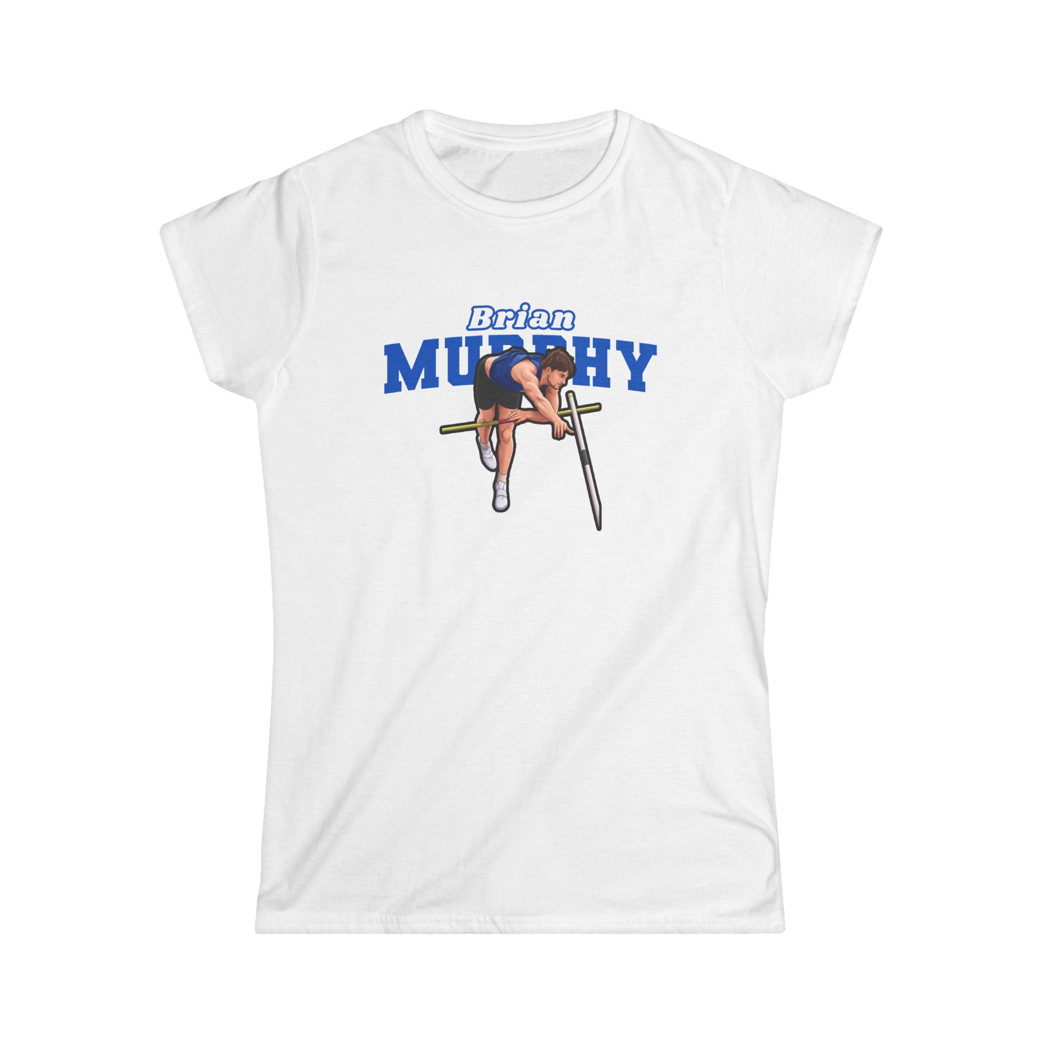 Women's Softstyle Tee — character_name_arch in White
