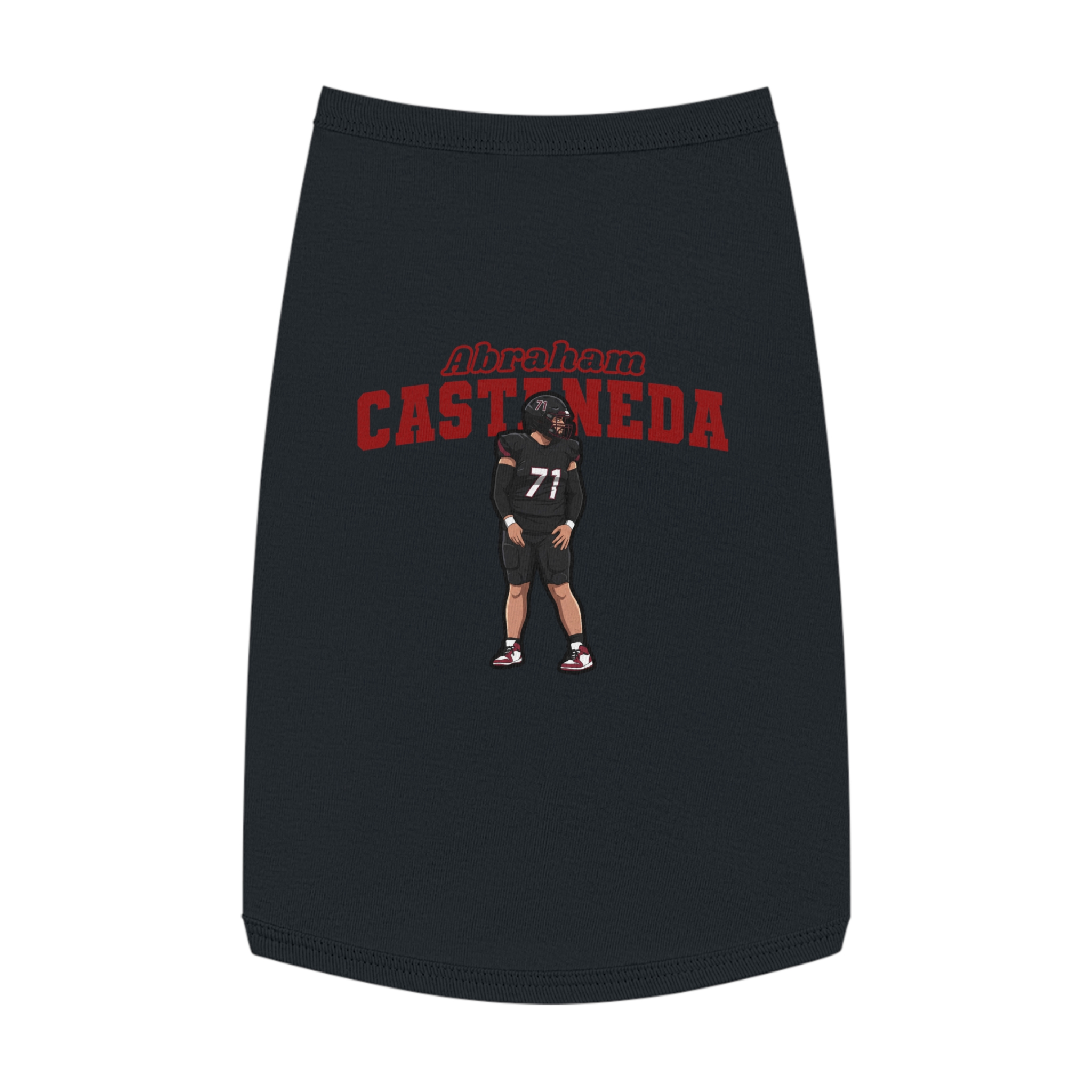 Pet Tank Top — character_name_arch in White