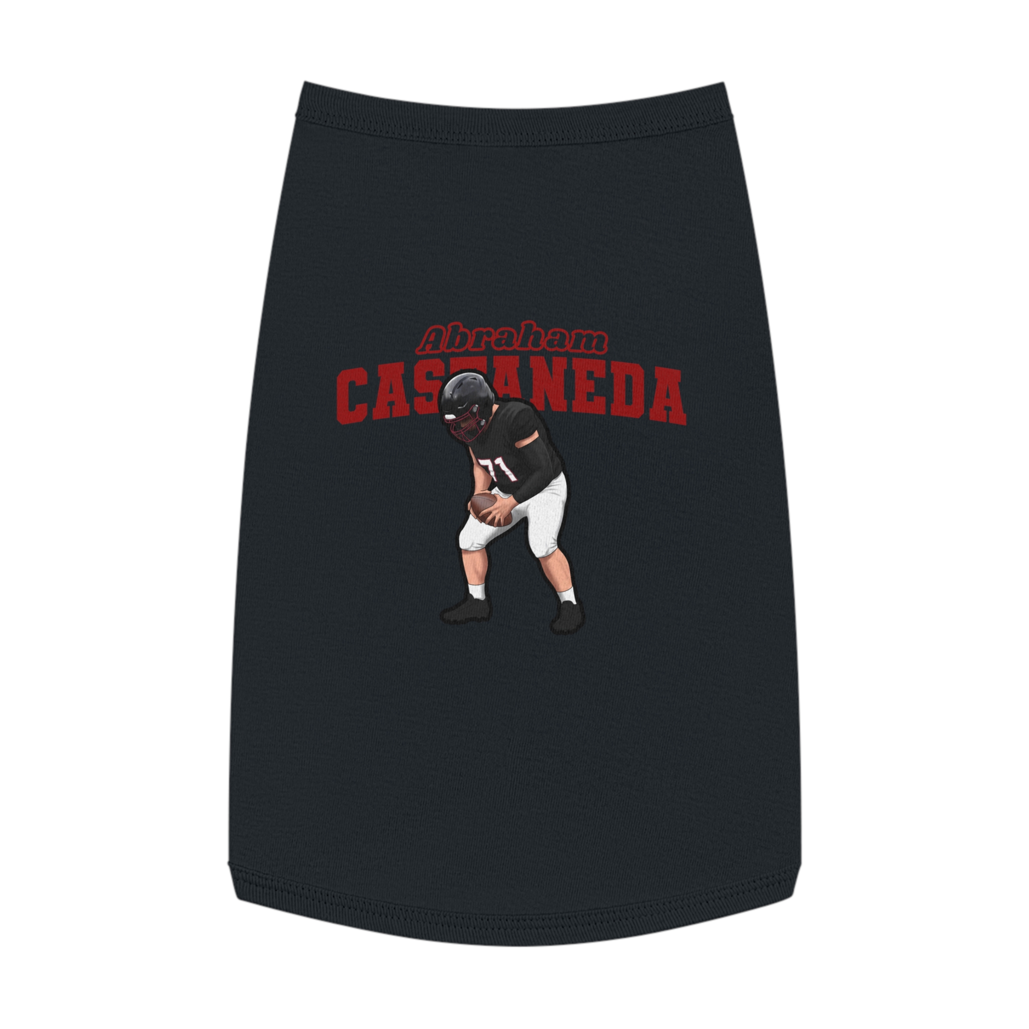 Pet Tank Top — character_name_arch in Black