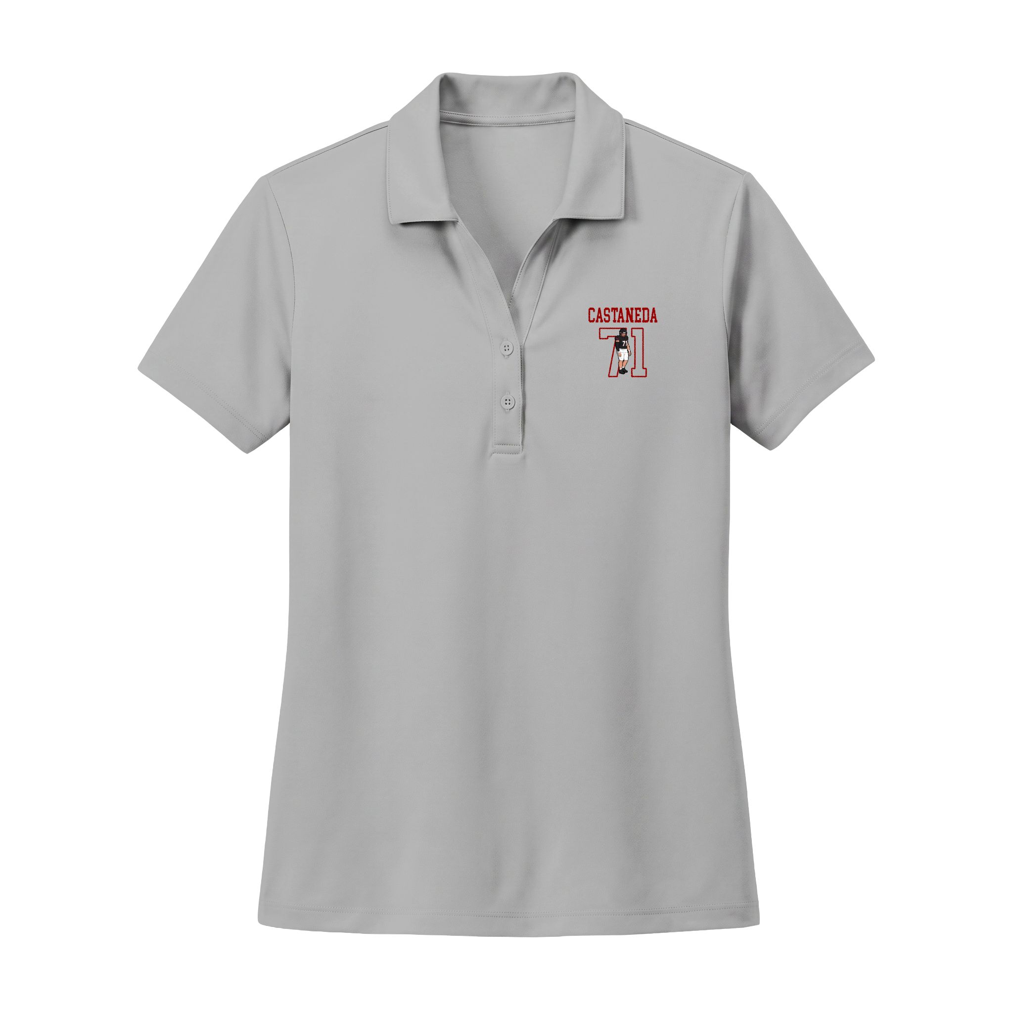 Women's Polo — character_shirsey in Silver