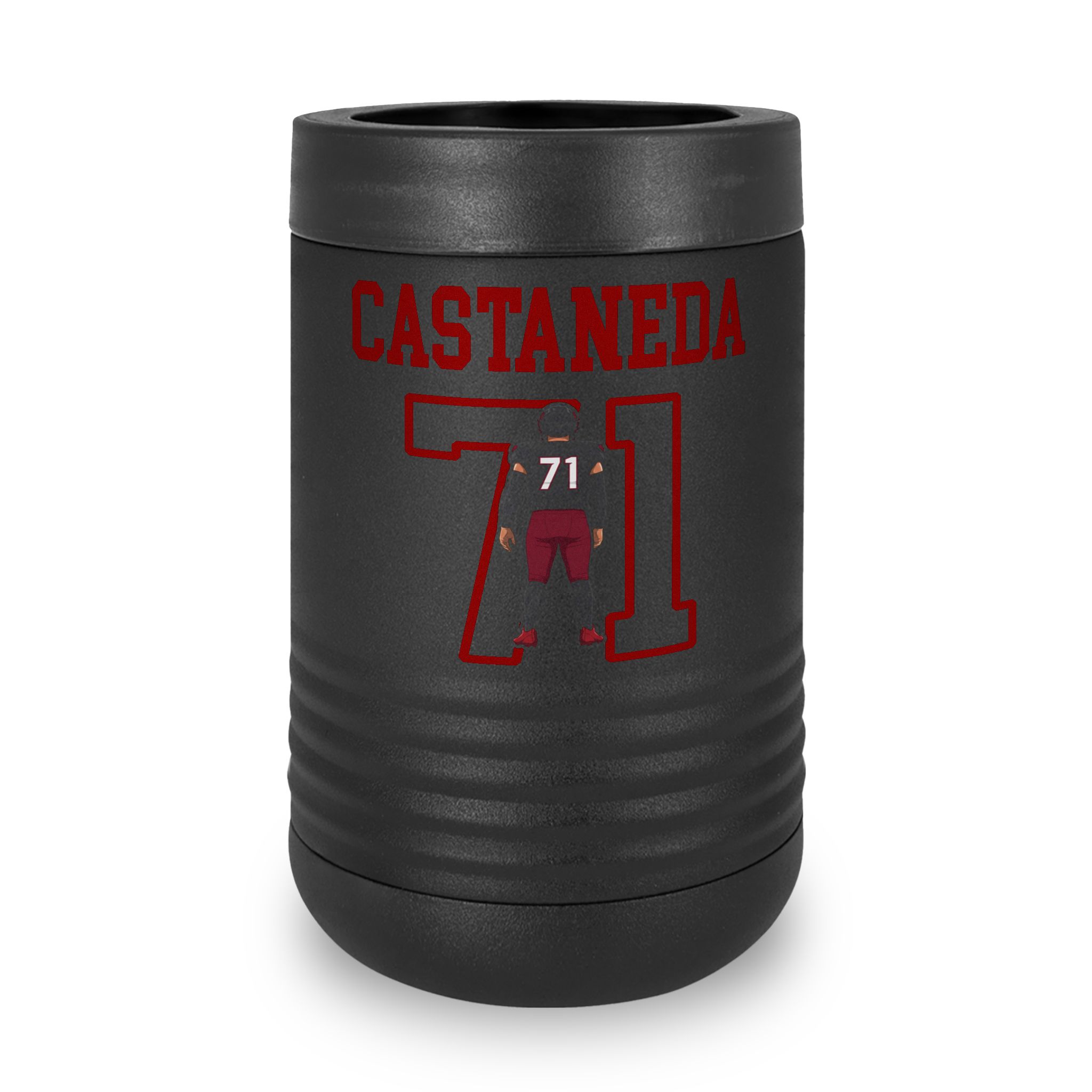 Stainless Can Cooler — character_shirsey in Black