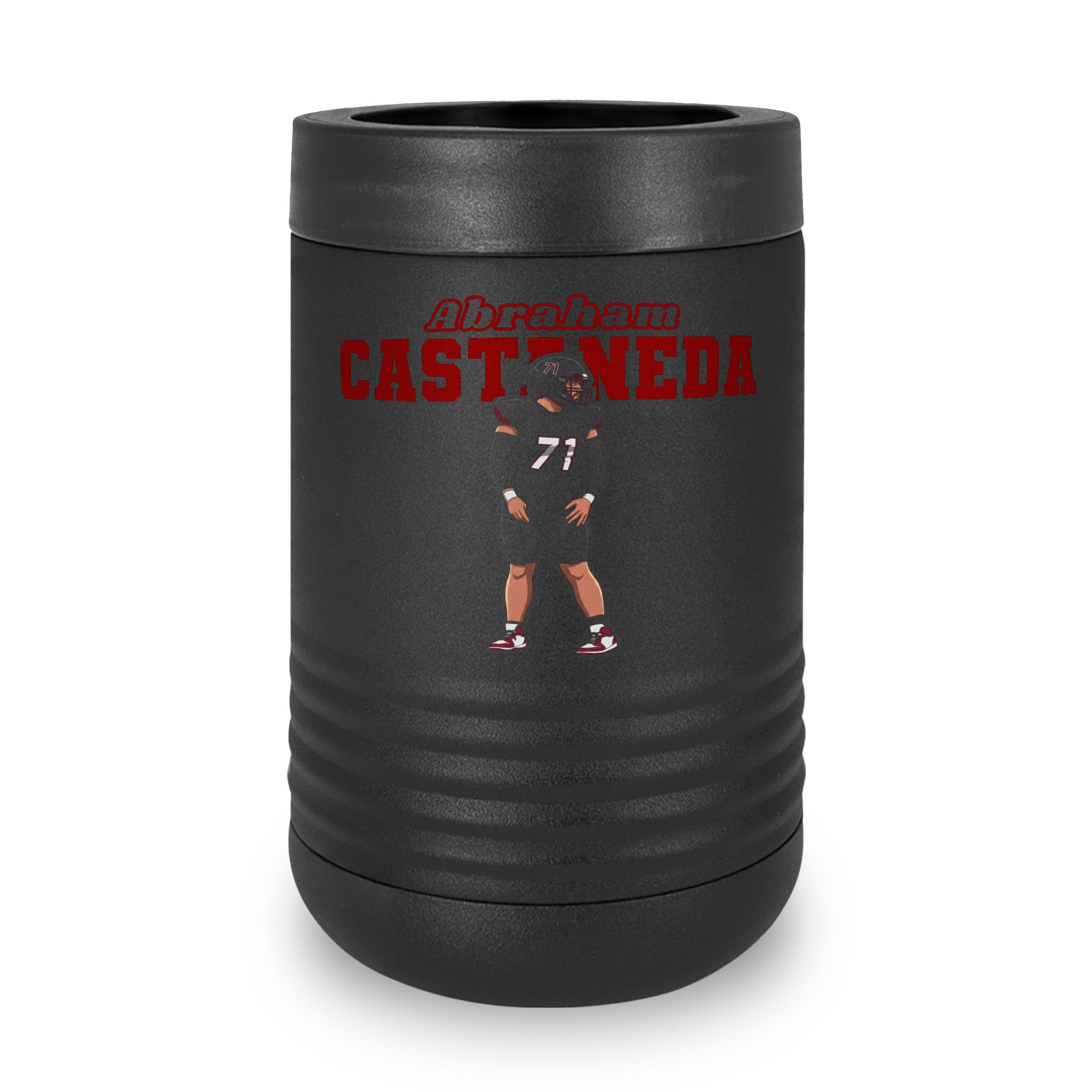 Stainless Can Cooler — character_name_arch in Black