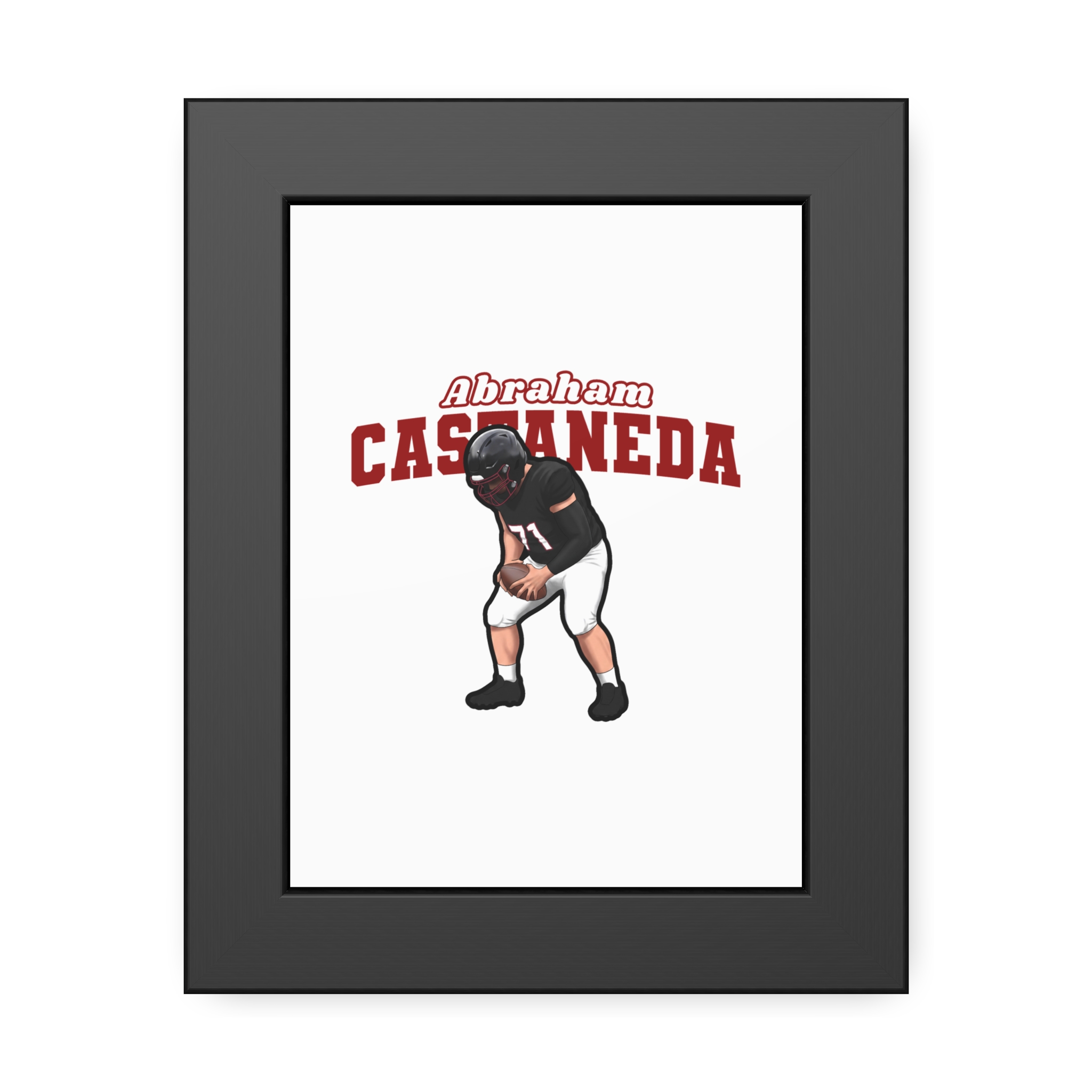 Framed Poster — character_name_arch in Black