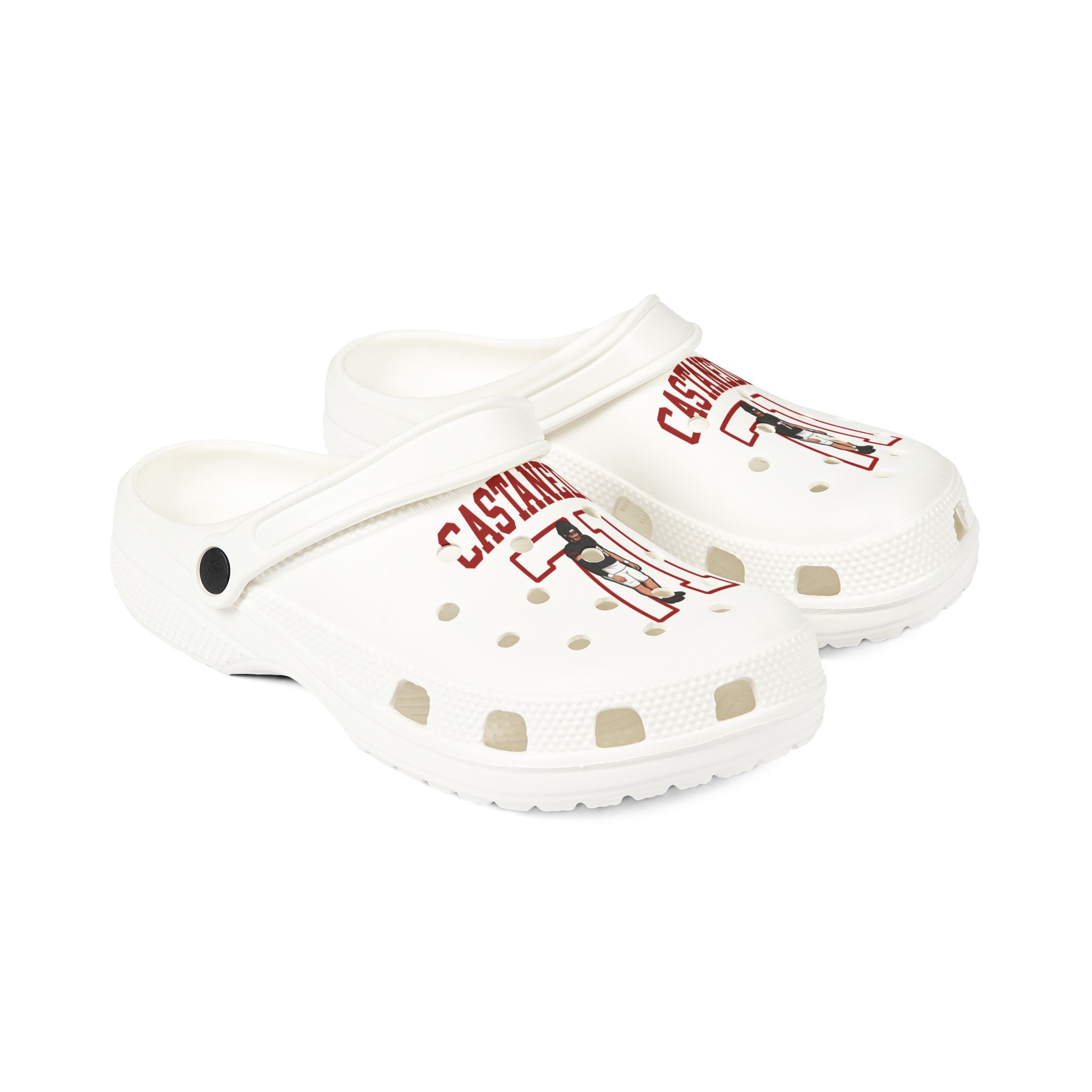 Rubber Clogs — character_shirsey in White