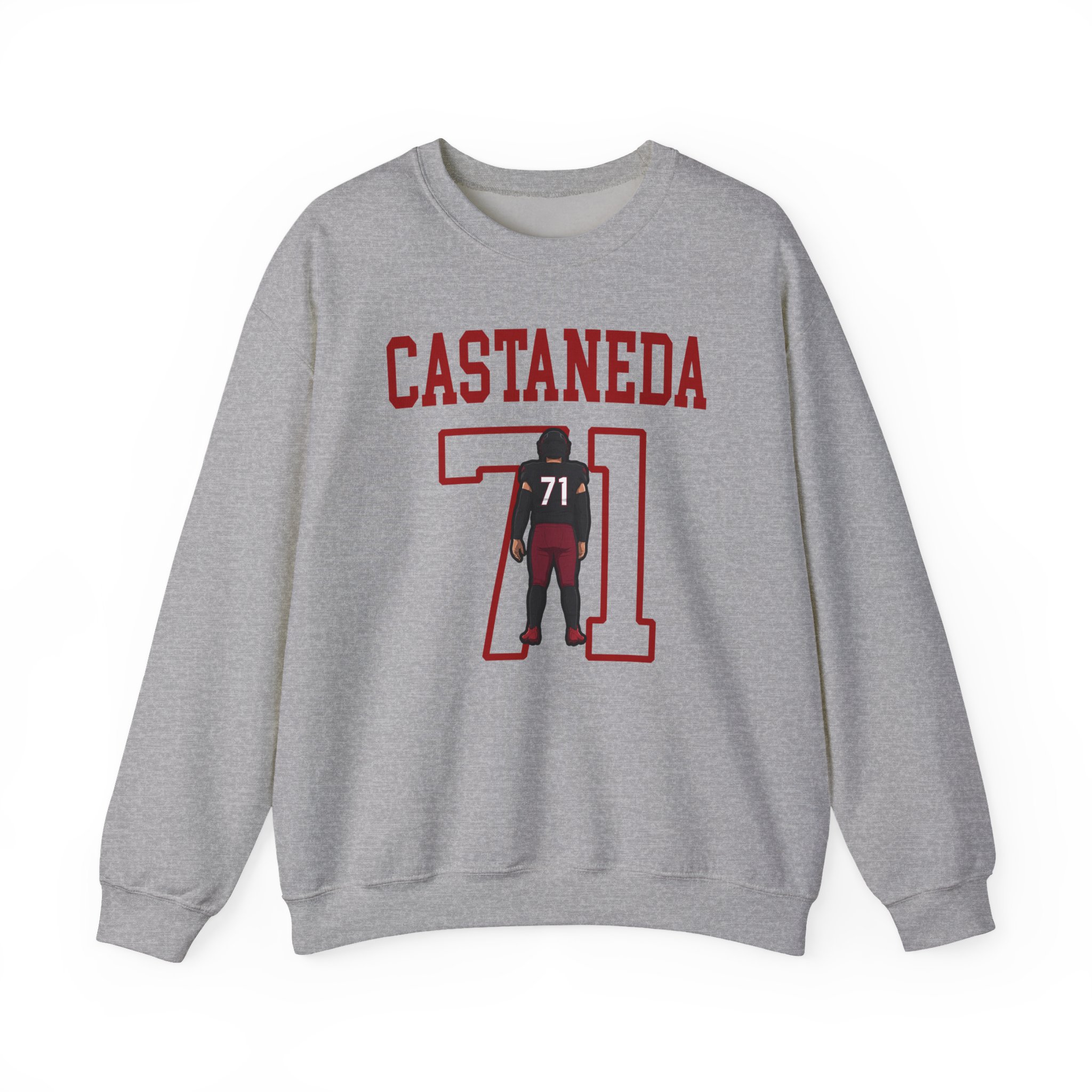 Crewneck Sweatshirt — character_shirsey in Grey