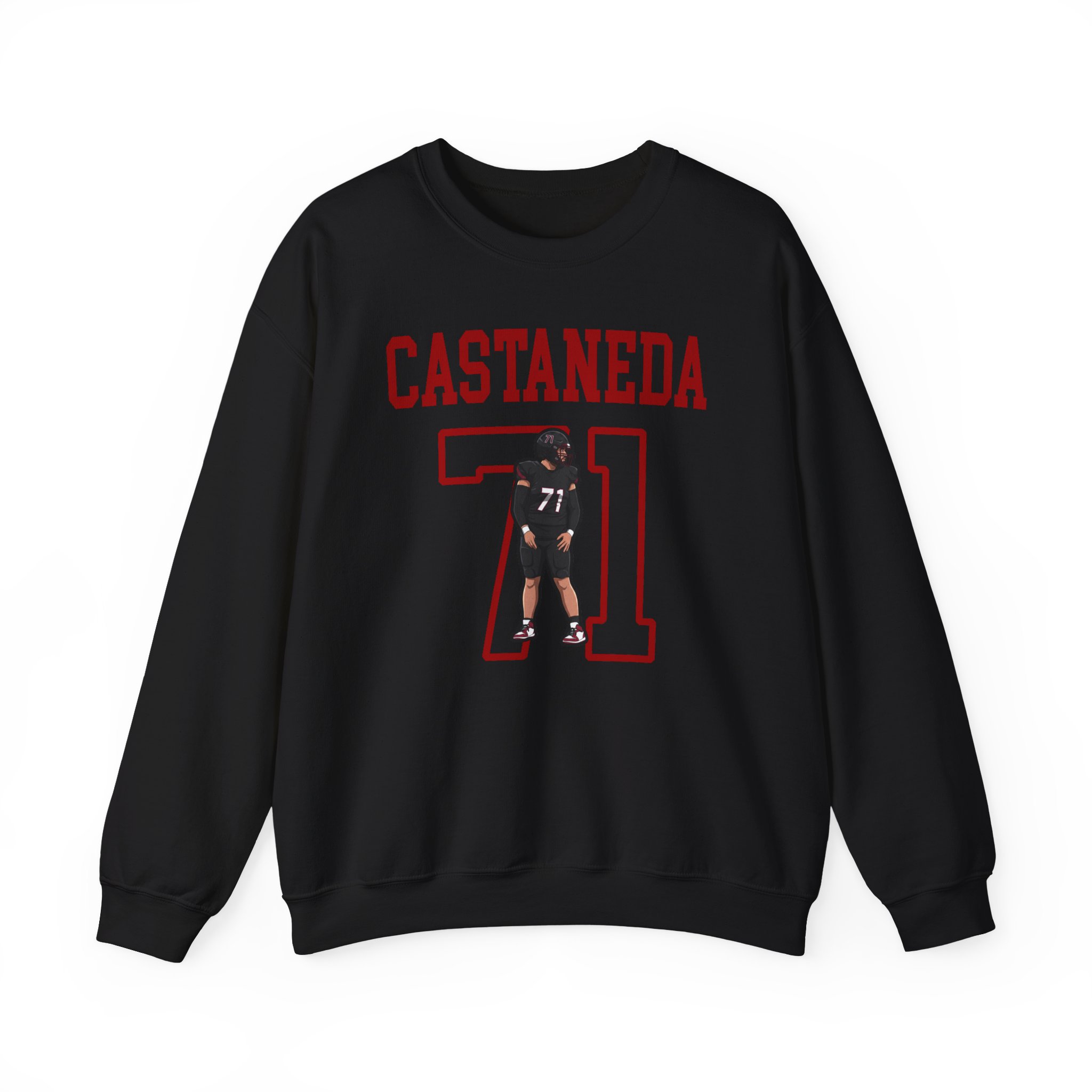 Crewneck Sweatshirt — character_shirsey in Black