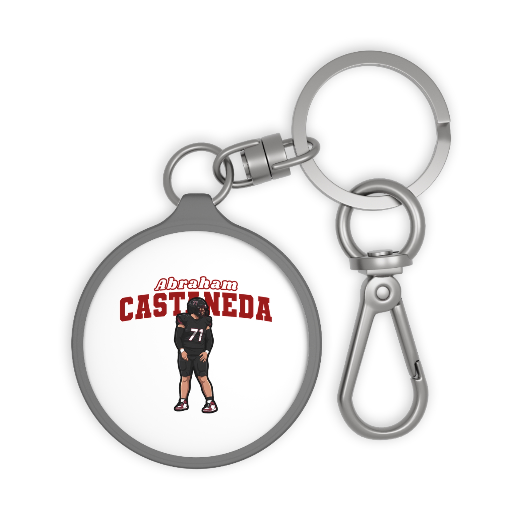 Keychain — character_name_arch in Grey