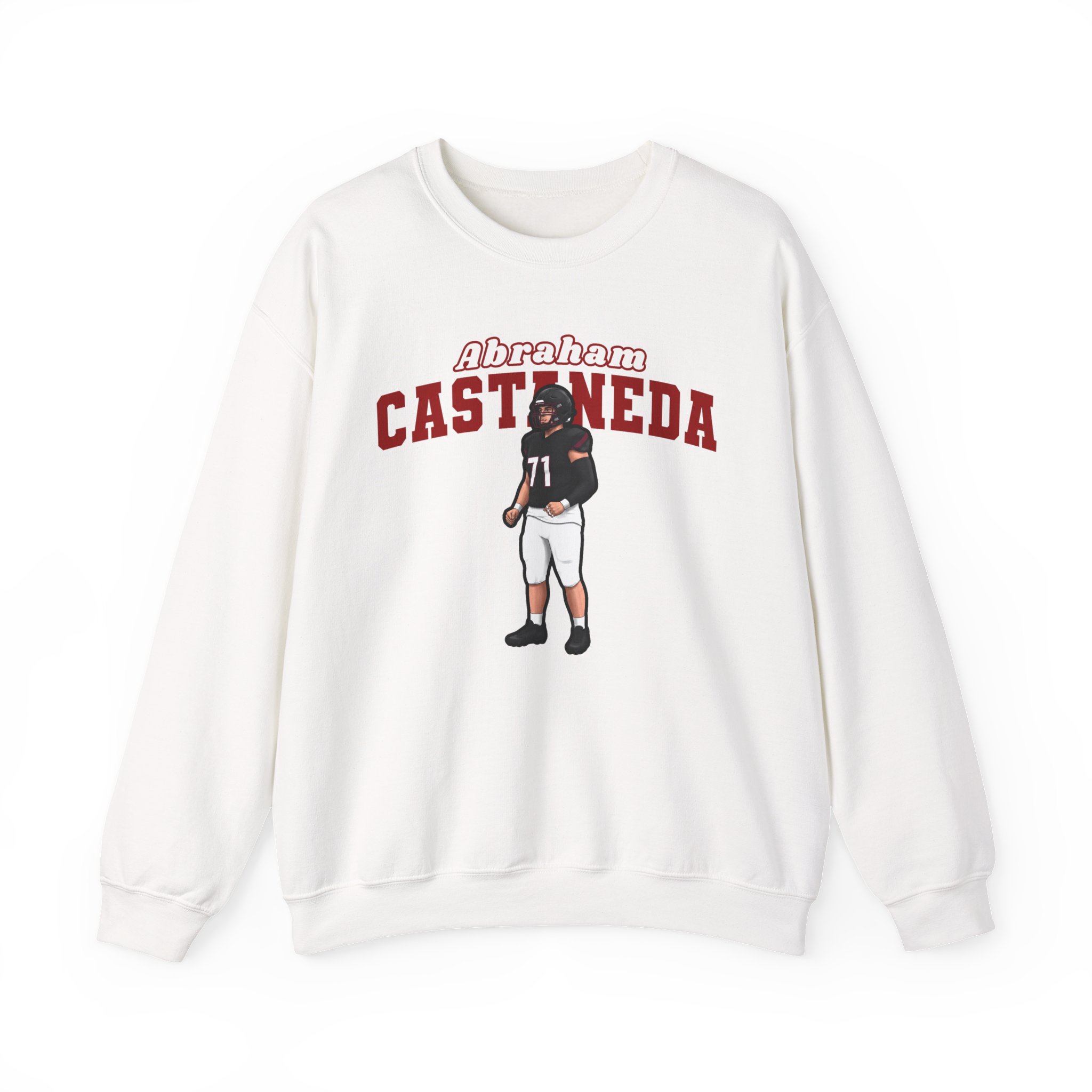 Crewneck Sweatshirt — character_name_arch in White