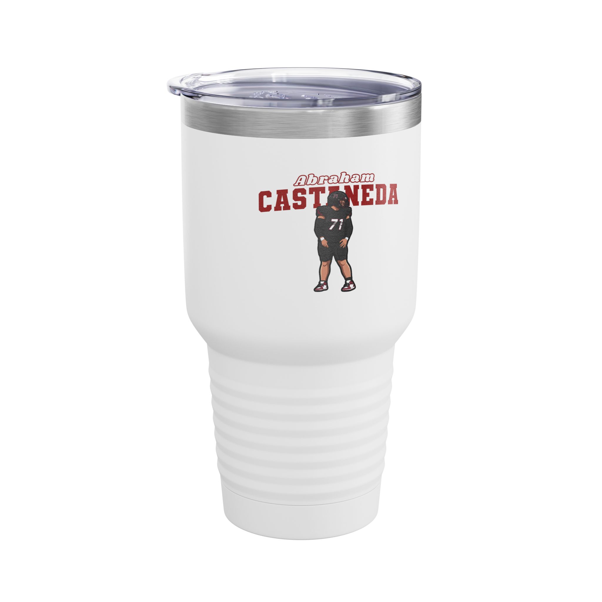 30oz Tumbler — character_name_arch in White