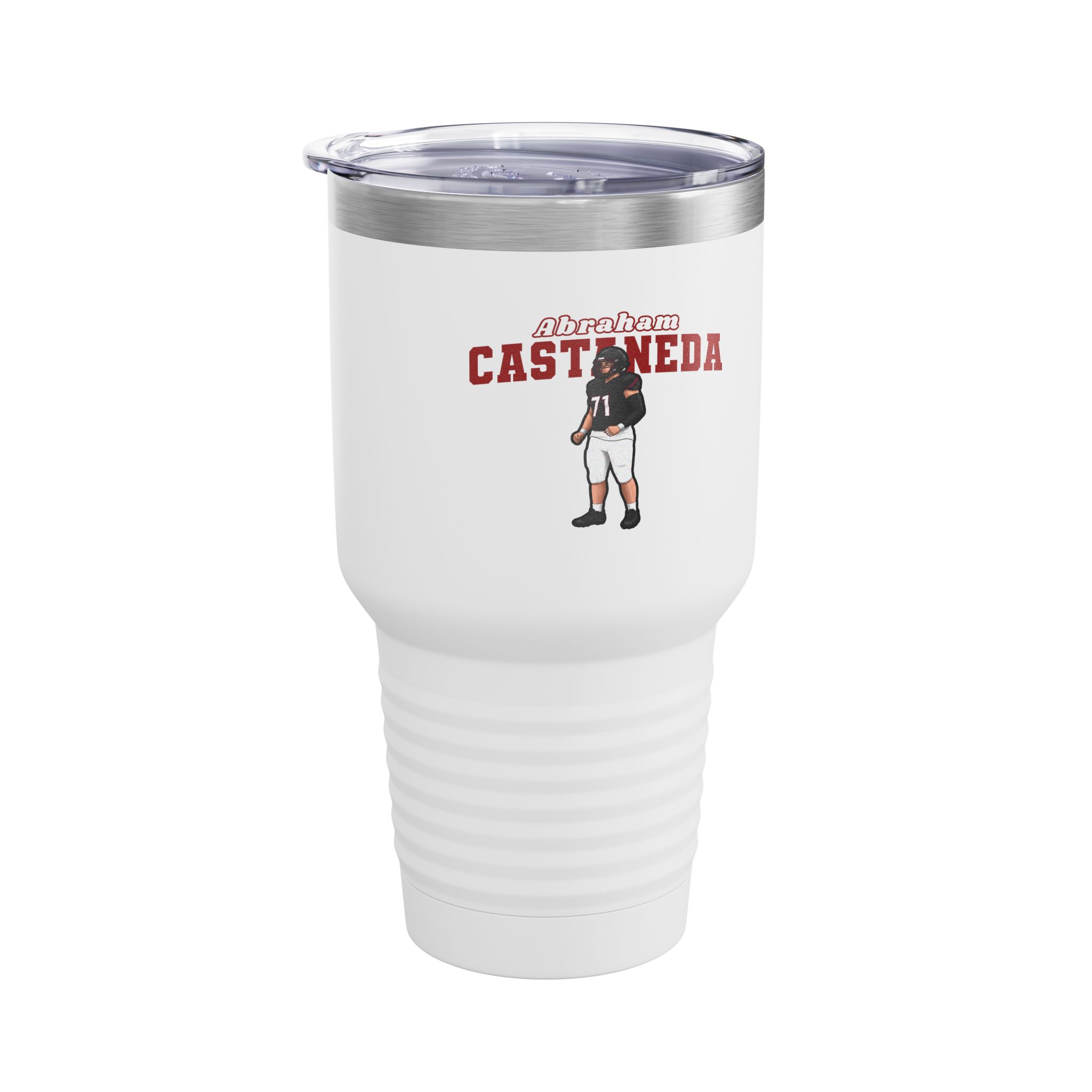 30oz Tumbler — character_name_arch in White