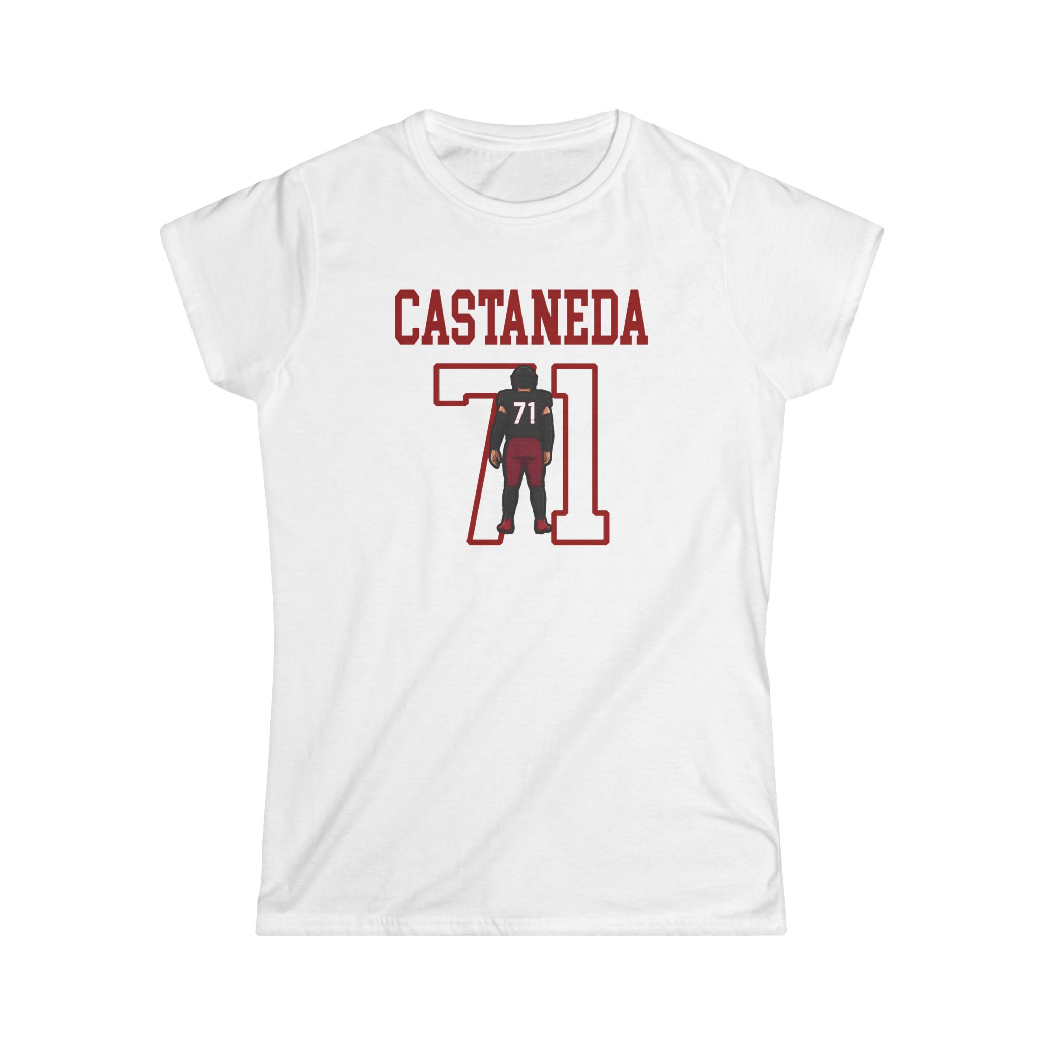 Women's Softstyle Tee — character_shirsey in White