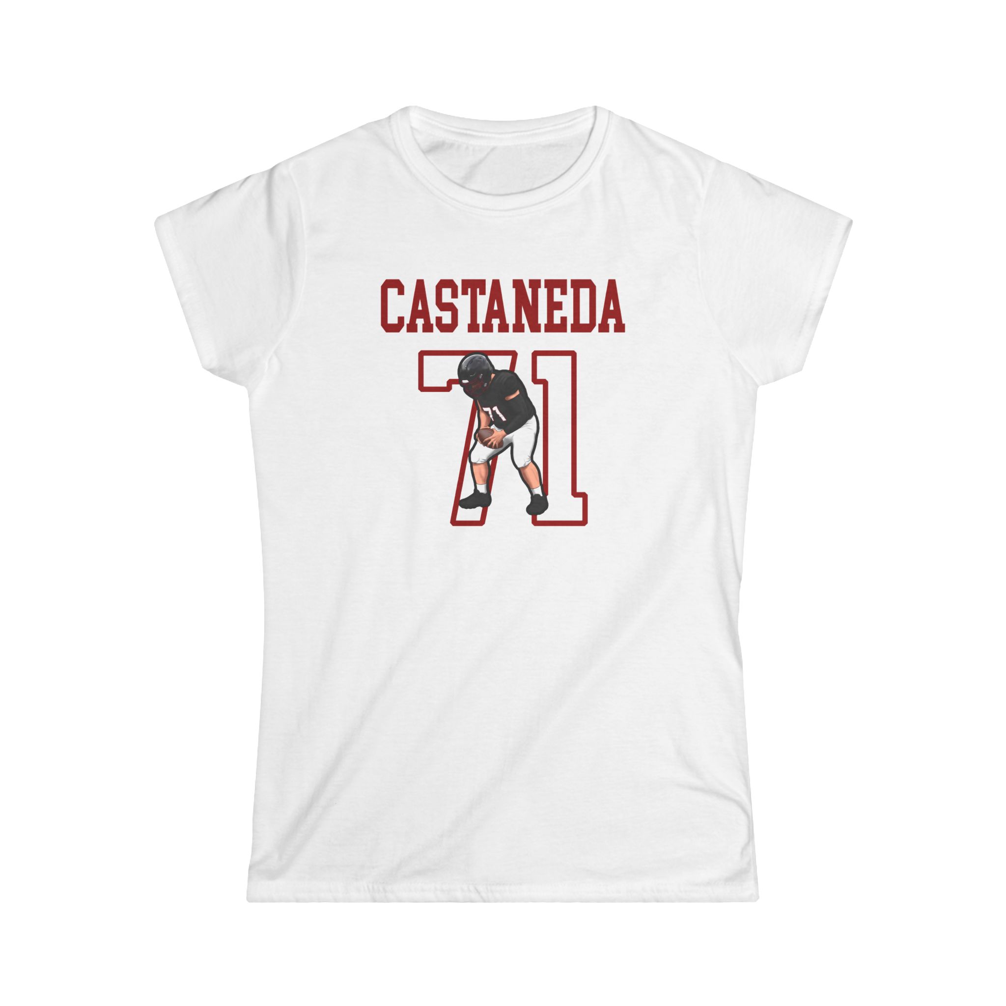 Women's Softstyle Tee — character_shirsey in White