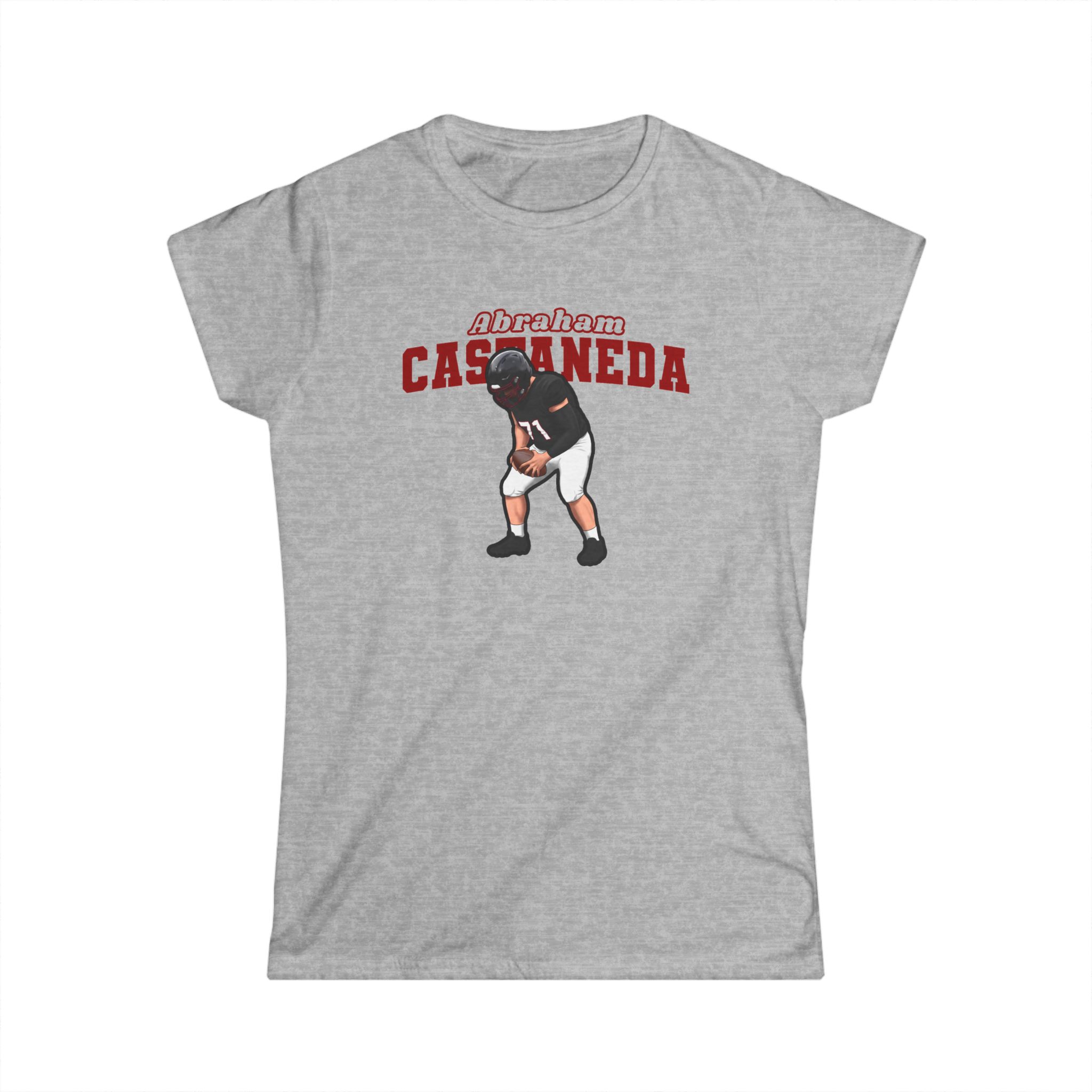 Women's Softstyle Tee — character_name_arch in Grey